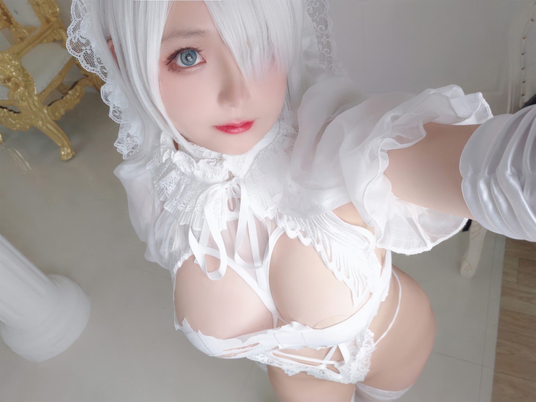 Coser@日奈娇 – 白色花嫁 - P66