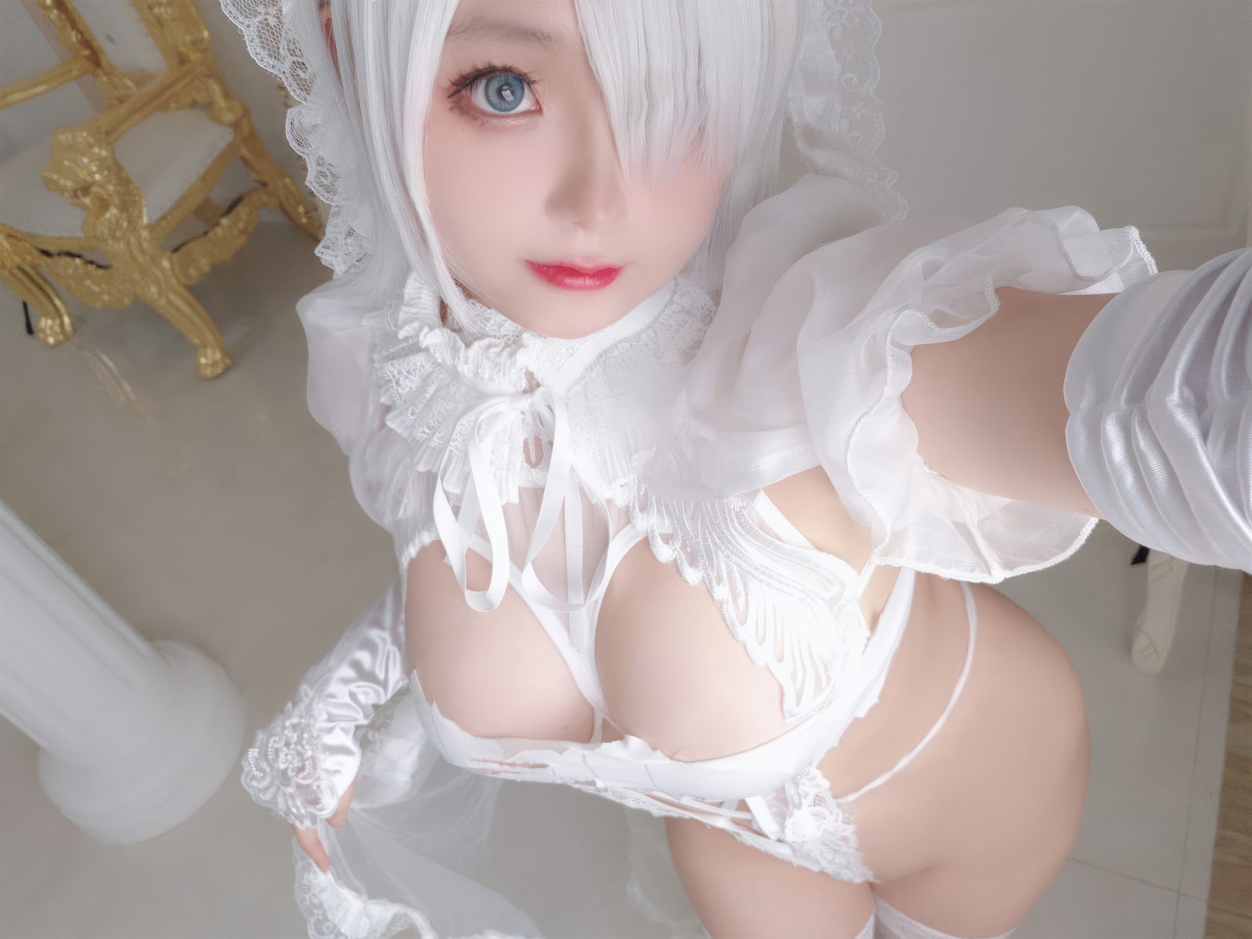 Coser@日奈娇 – 白色花嫁 - P67