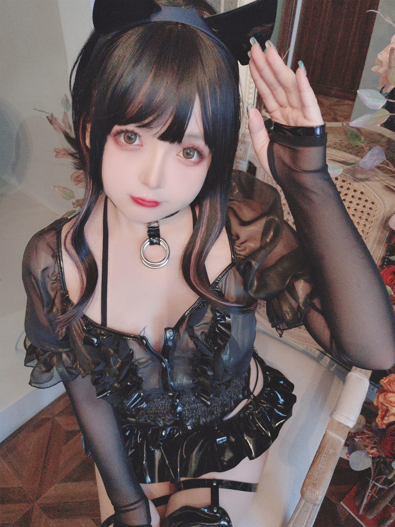 Coser@日奈娇 – 皮衣系列 猫猫领域 - P9