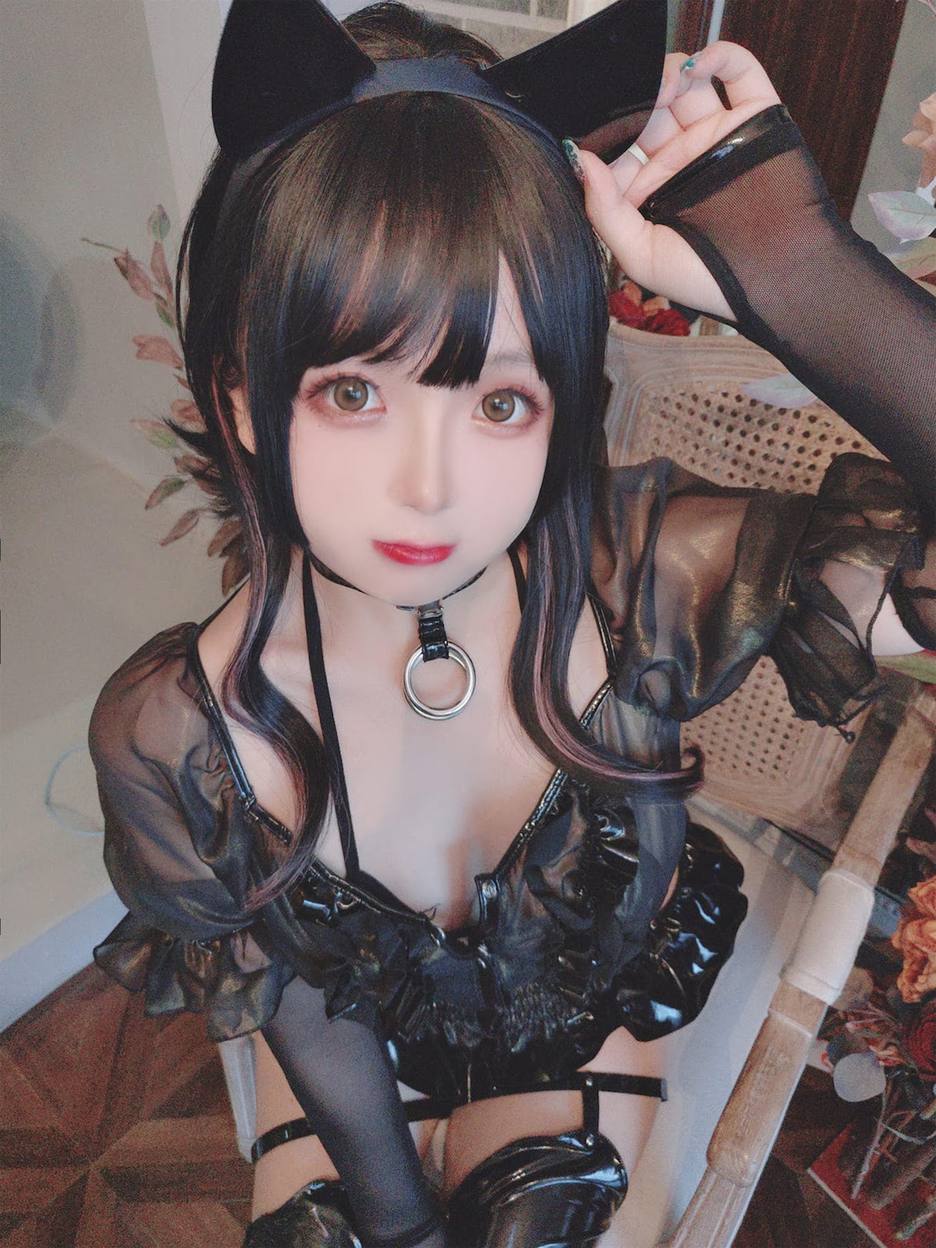 Coser@日奈娇 – 皮衣系列 猫猫领域 - P10