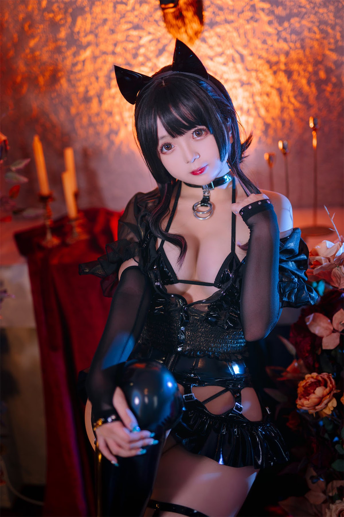 Coser@日奈娇 – 皮衣系列 猫猫领域 - P110