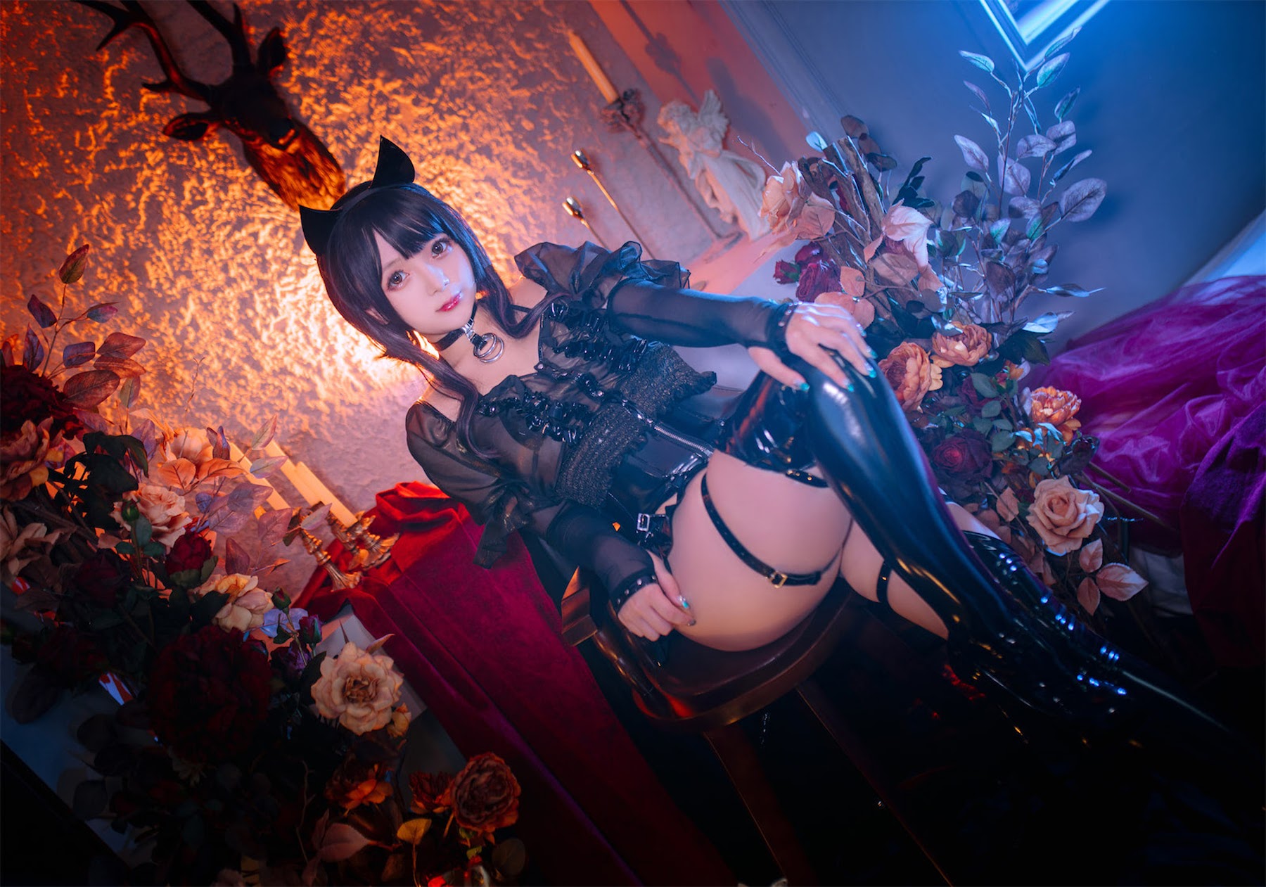Coser@日奈娇 – 皮衣系列 猫猫领域 - P114