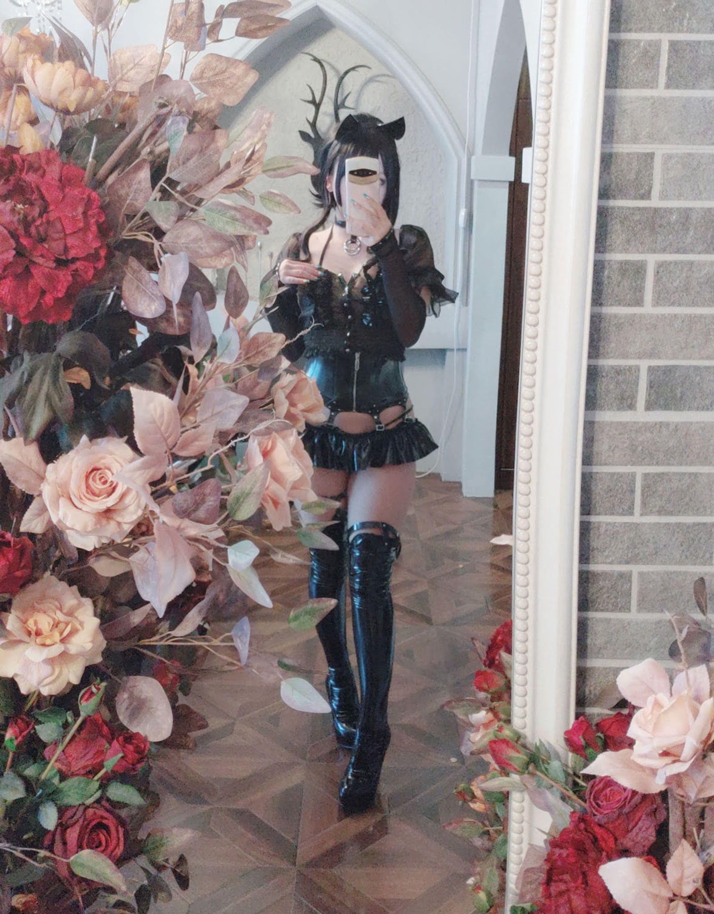 Coser@日奈娇 – 皮衣系列 猫猫领域 - P117