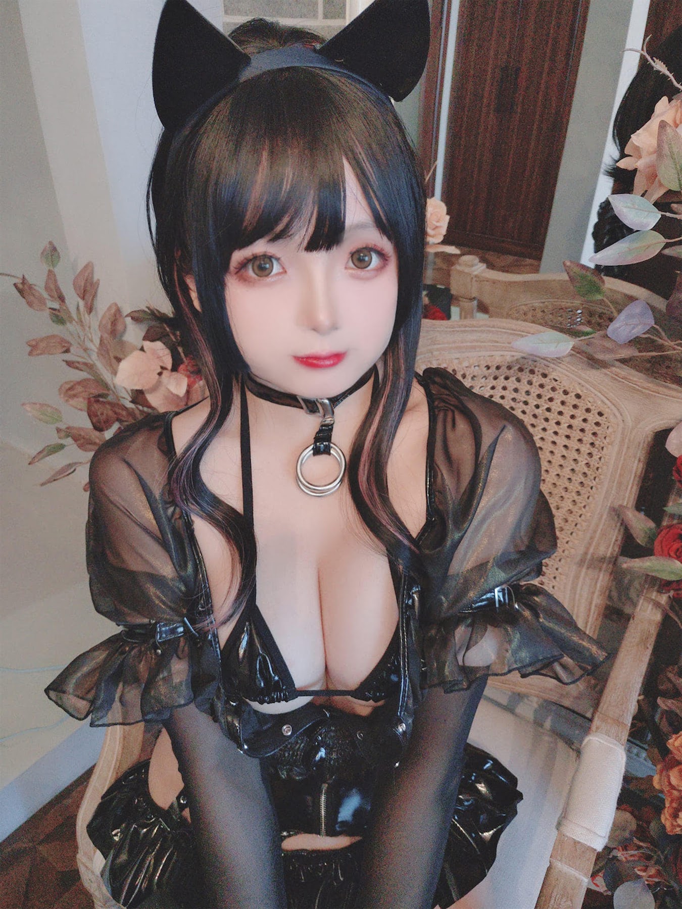 Coser@日奈娇 – 皮衣系列 猫猫领域 - P11
