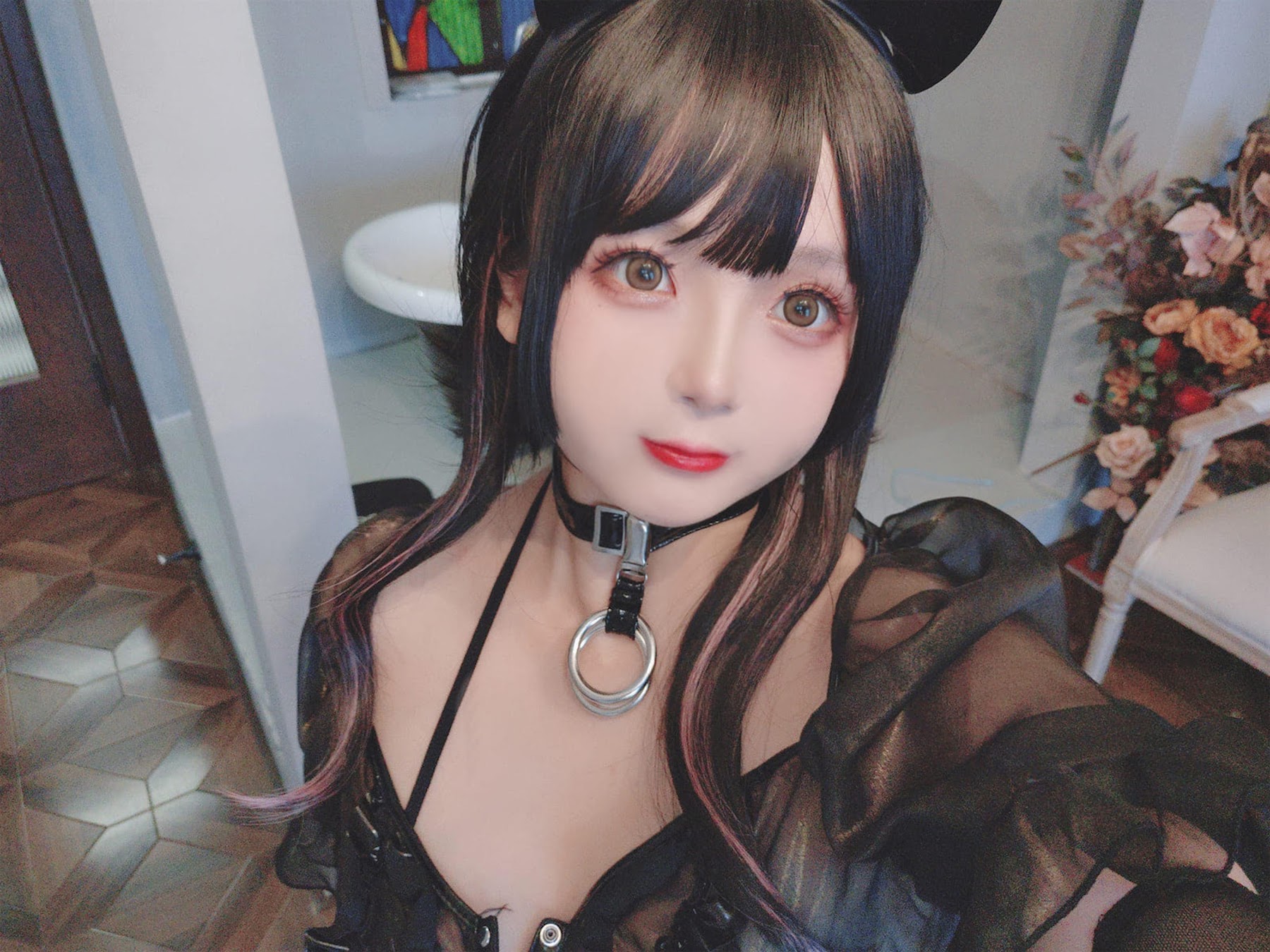 Coser@日奈娇 – 皮衣系列 猫猫领域 - P119
