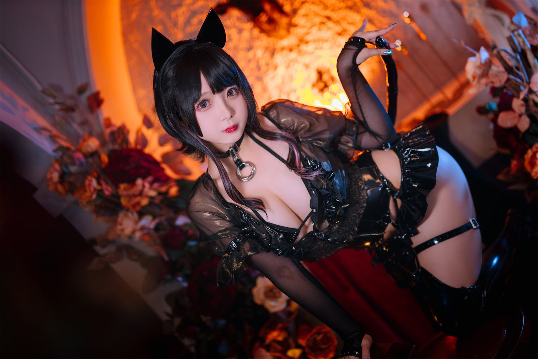 Coser@日奈娇 – 皮衣系列 猫猫领域 - P21