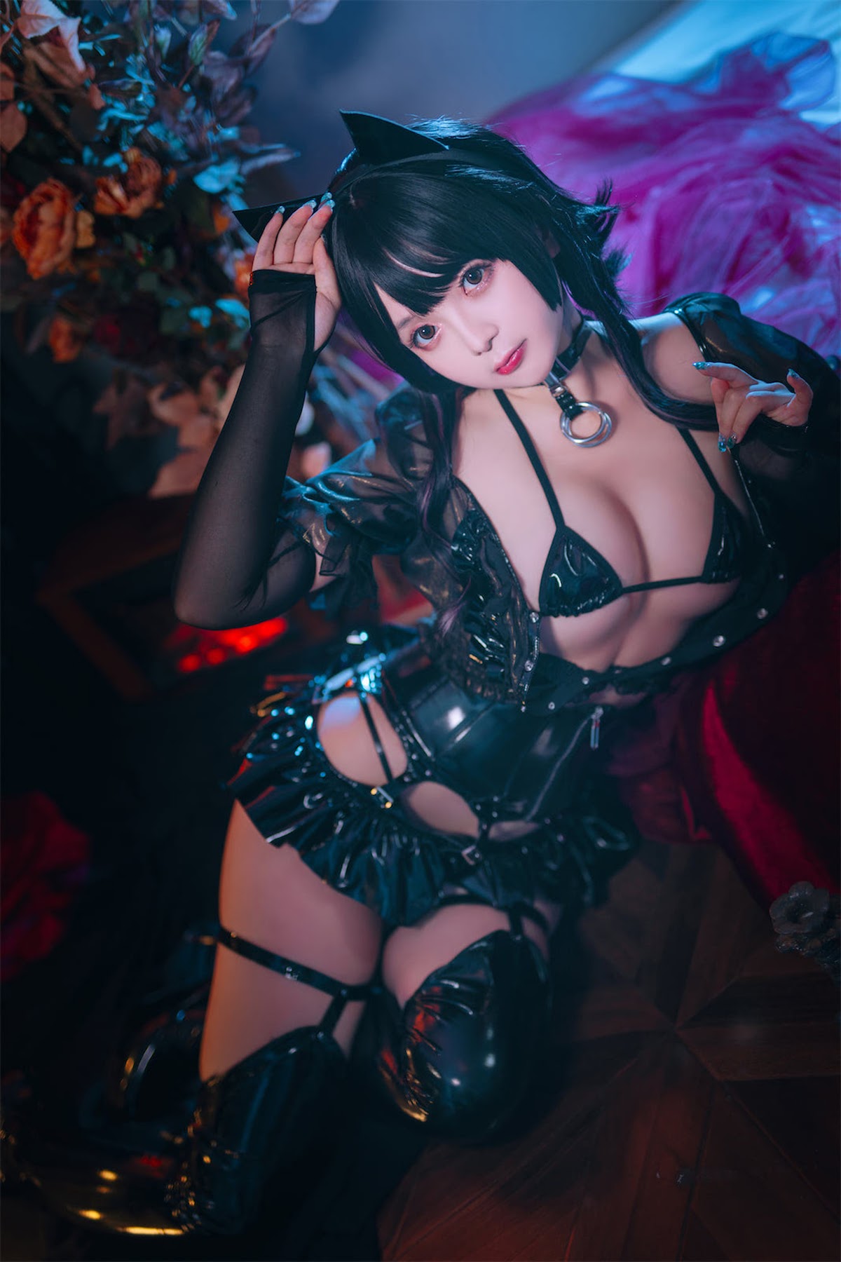 Coser@日奈娇 – 皮衣系列 猫猫领域 - P82