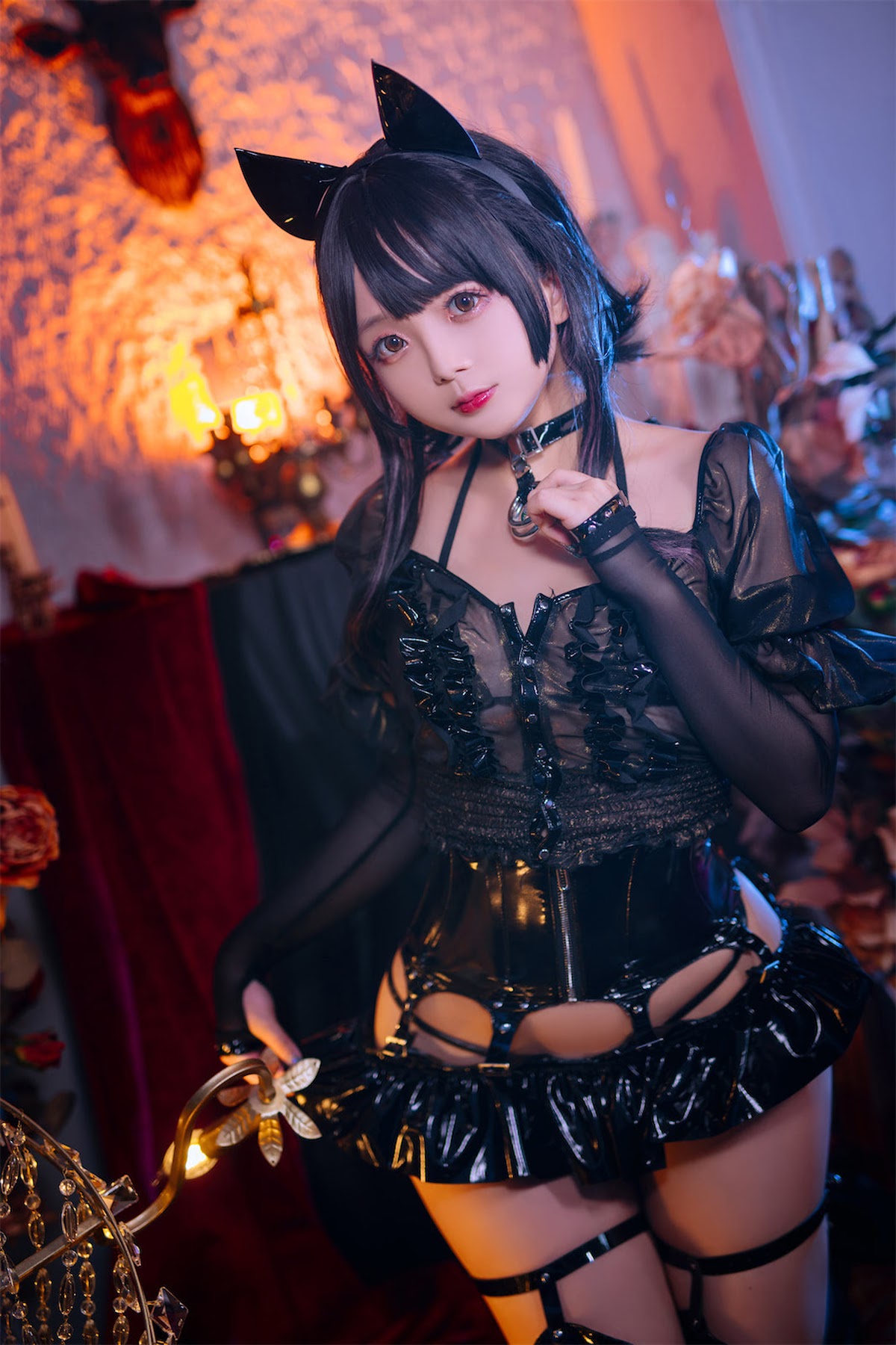 Coser@日奈娇 – 皮衣系列 猫猫领域 - P84