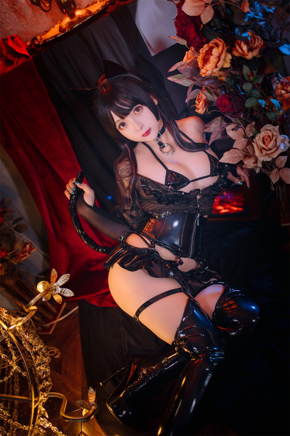 Coser@日奈娇 – 皮衣系列 猫猫领域 - P94
