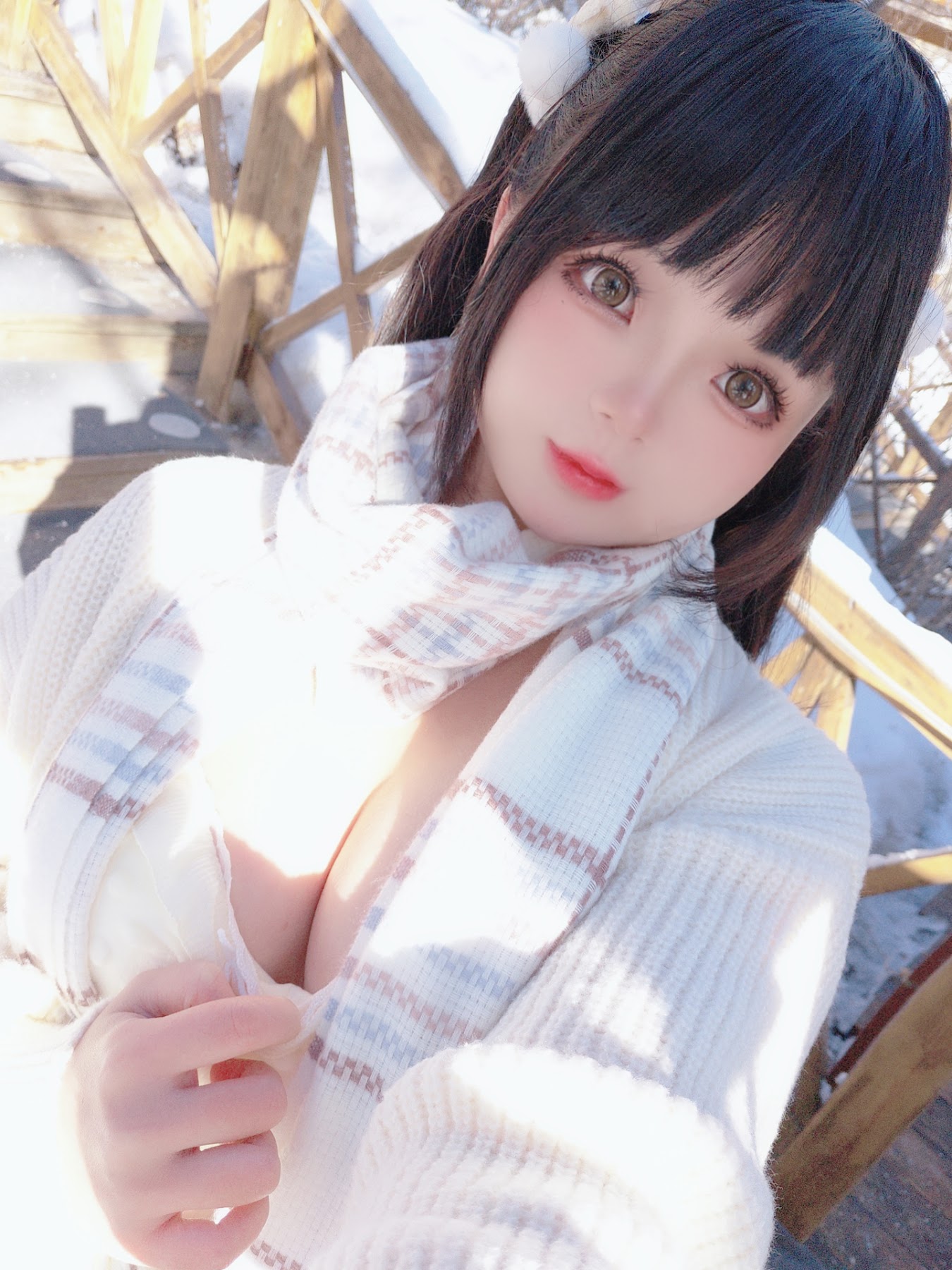 Coser@日奈娇 – 雪地少女 - P101