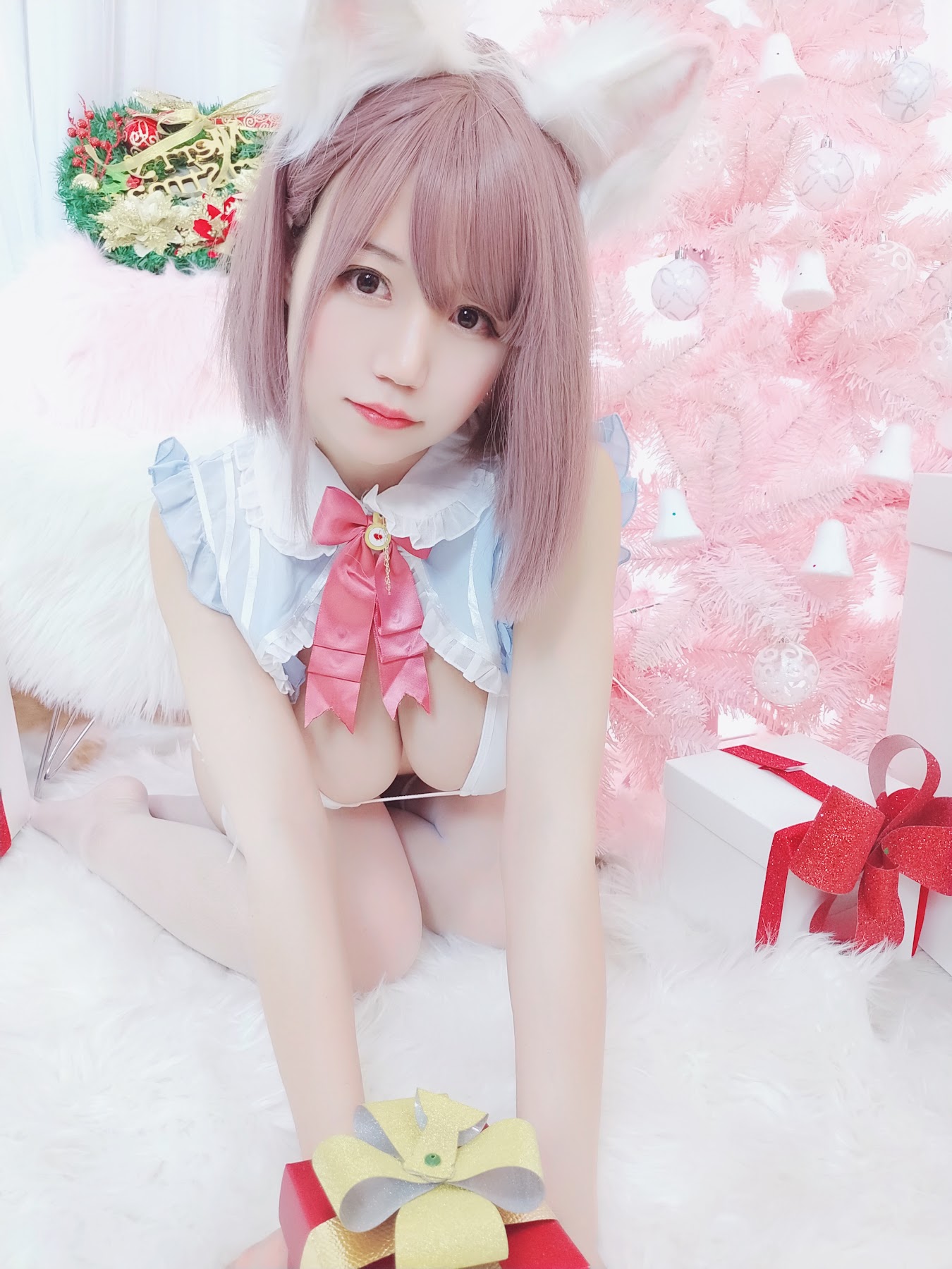 Coser@小仓千代w – 可可爱爱圣诞节 - P9