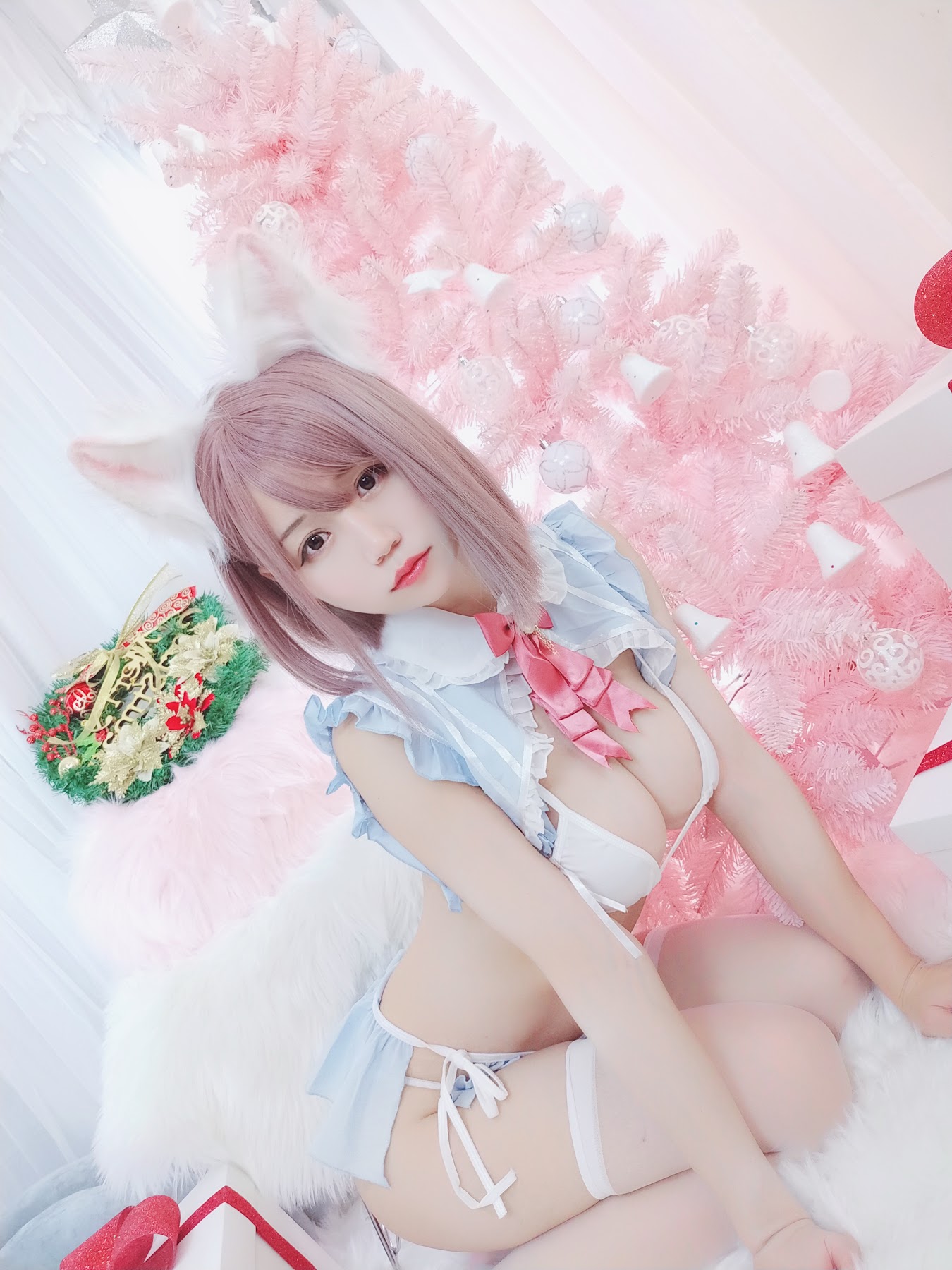 Coser@小仓千代w – 可可爱爱圣诞节 - P6