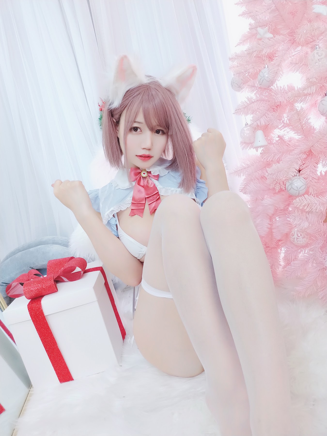 Coser@小仓千代w – 可可爱爱圣诞节 - P8