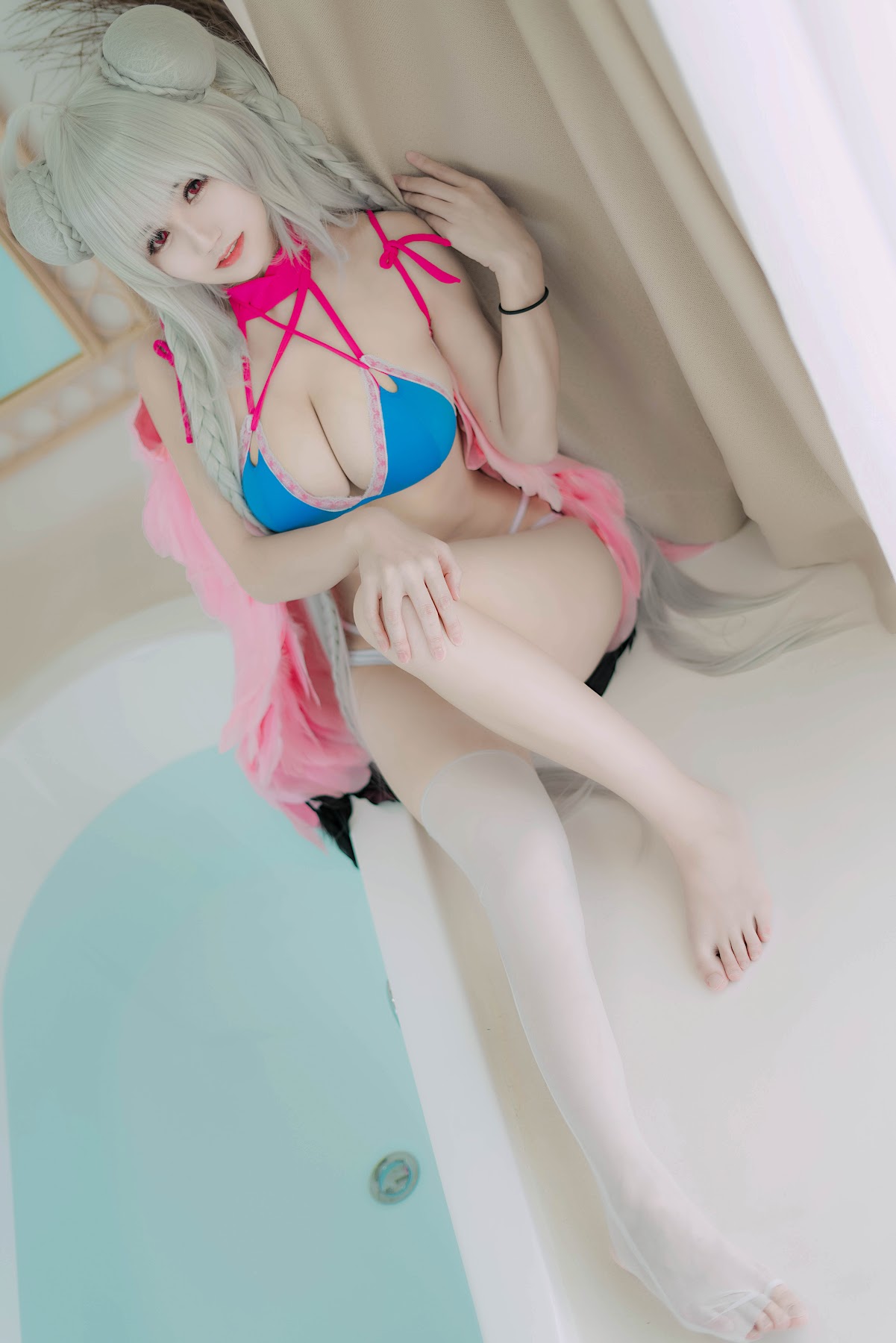 Coser@小仓千代w – 可畏泳装 - P9