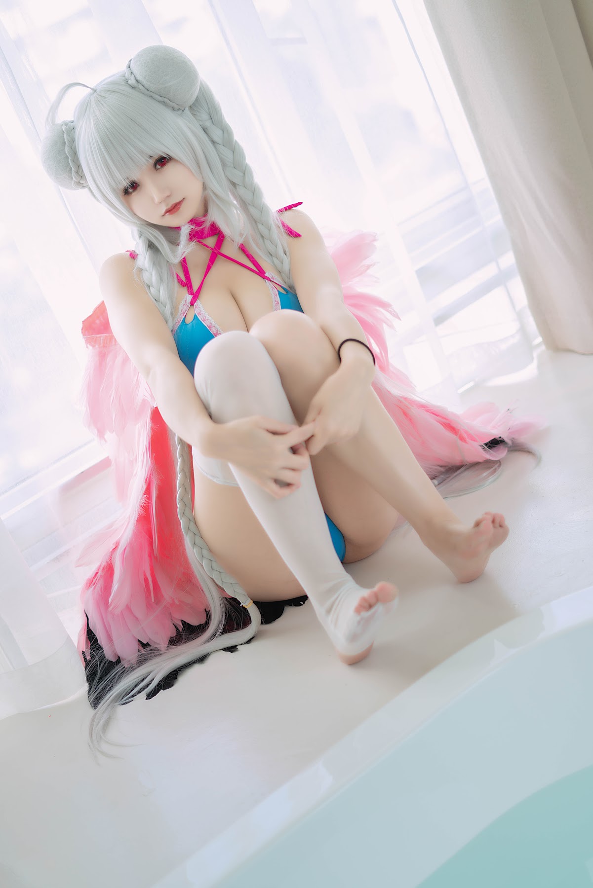 Coser@小仓千代w – 可畏泳装 - P1