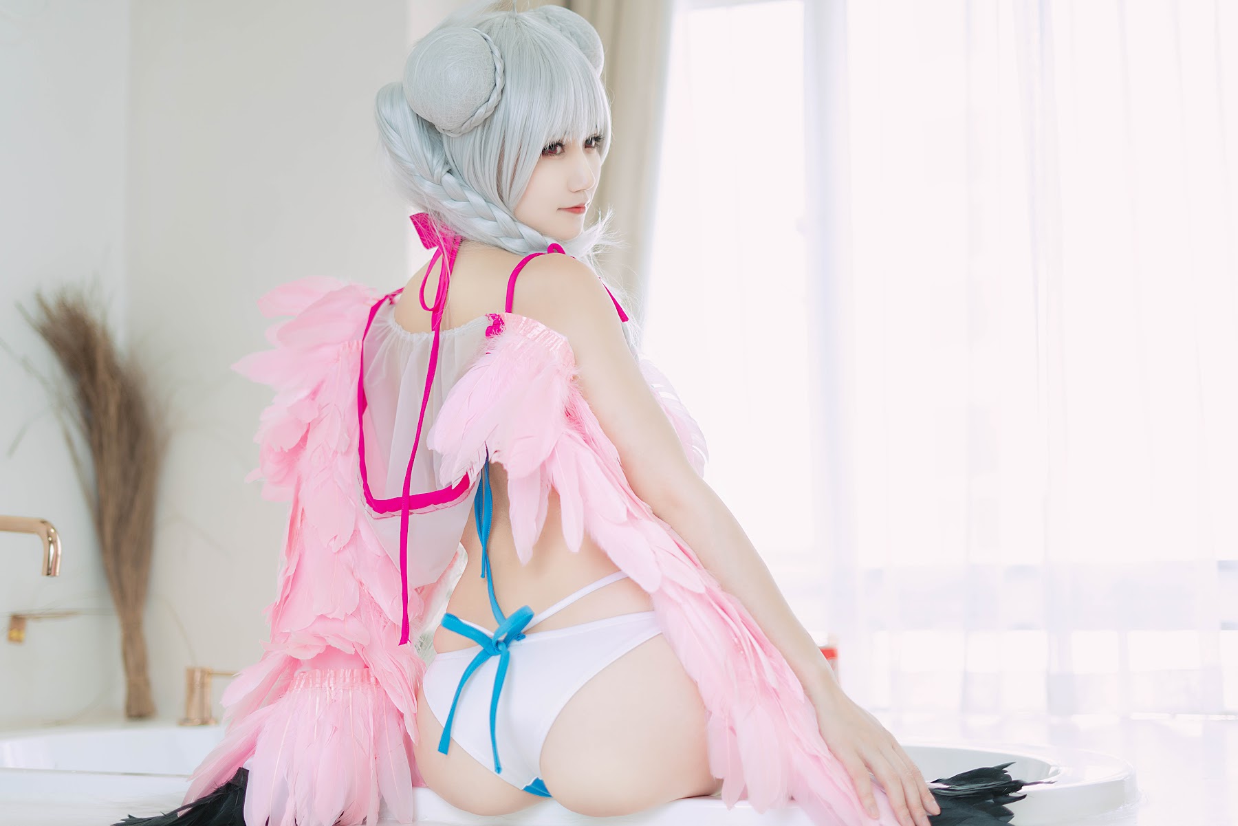 Coser@小仓千代w – 可畏泳装 - P19