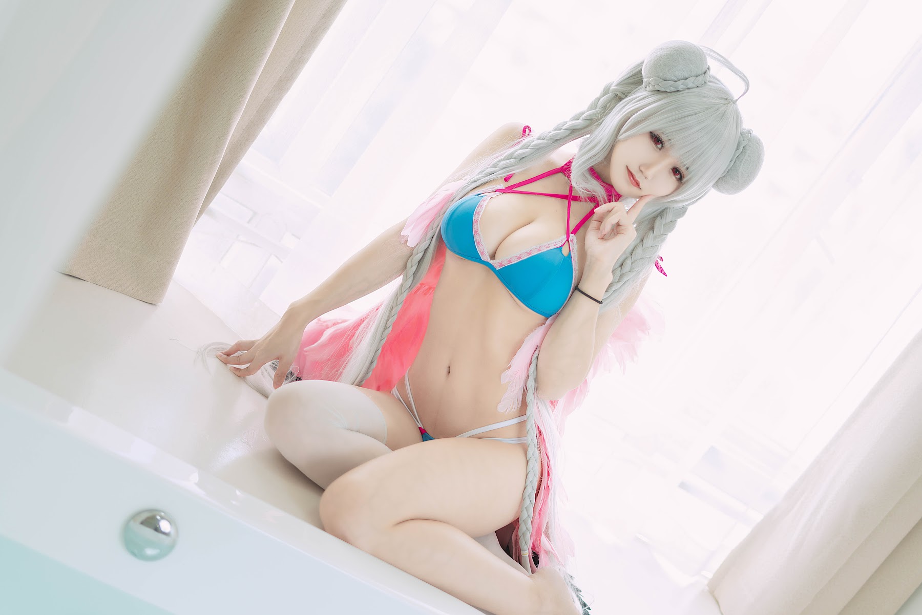 Coser@小仓千代w – 可畏泳装 - P3