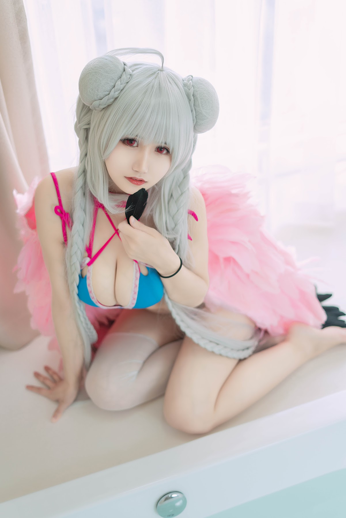 Coser@小仓千代w – 可畏泳装 - P8