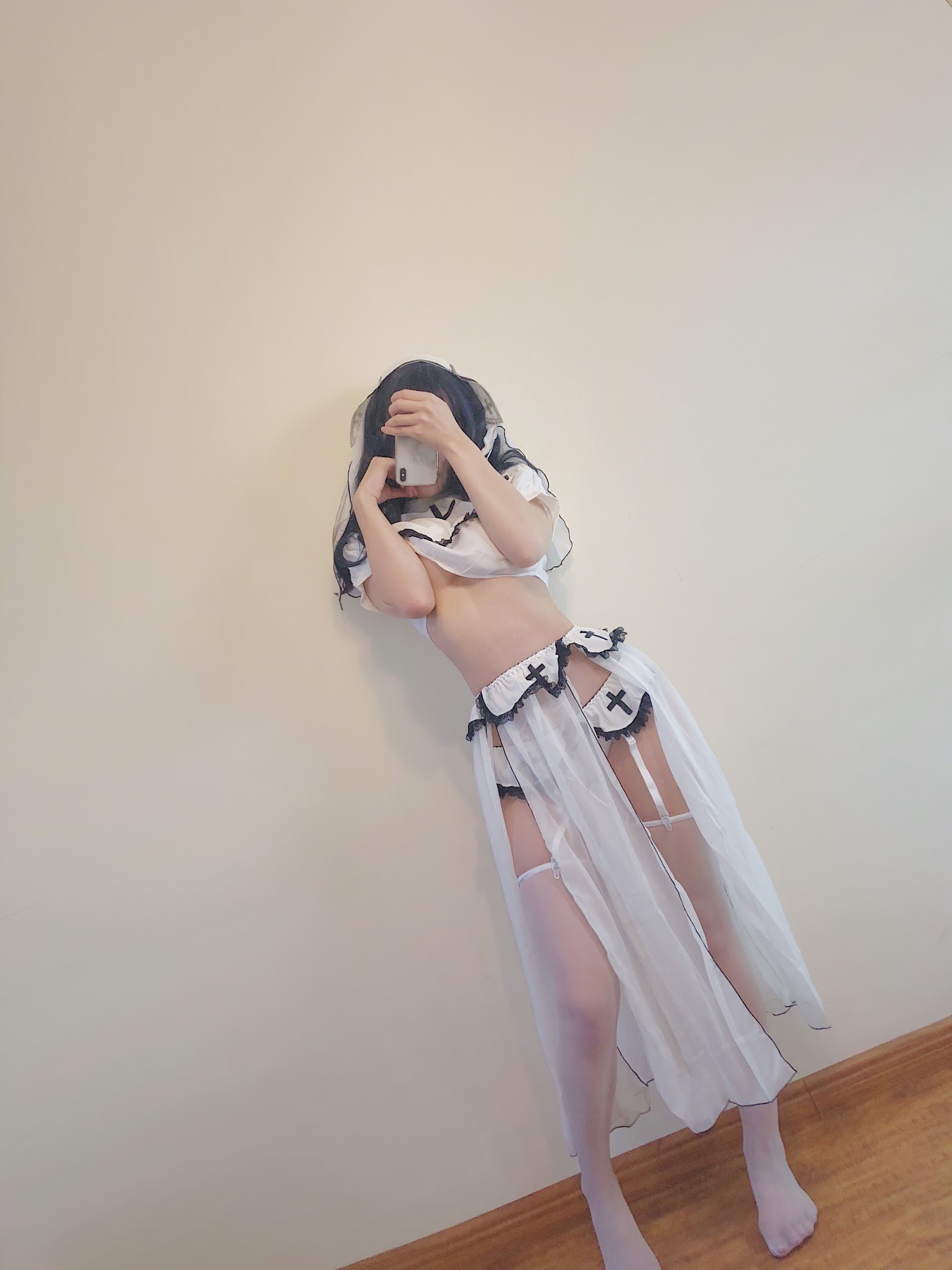 Coser@小仓千代w – 白色修女服自拍 - P30