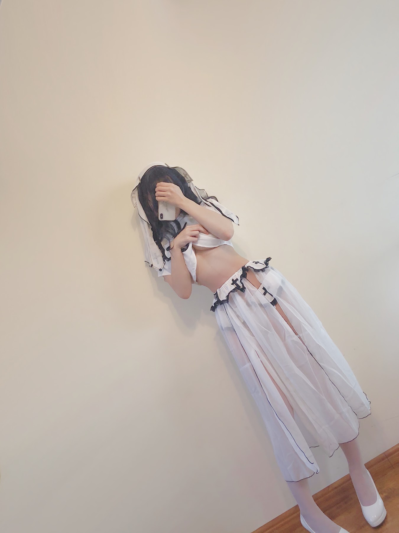 Coser@小仓千代w – 白色修女服自拍 - P39
