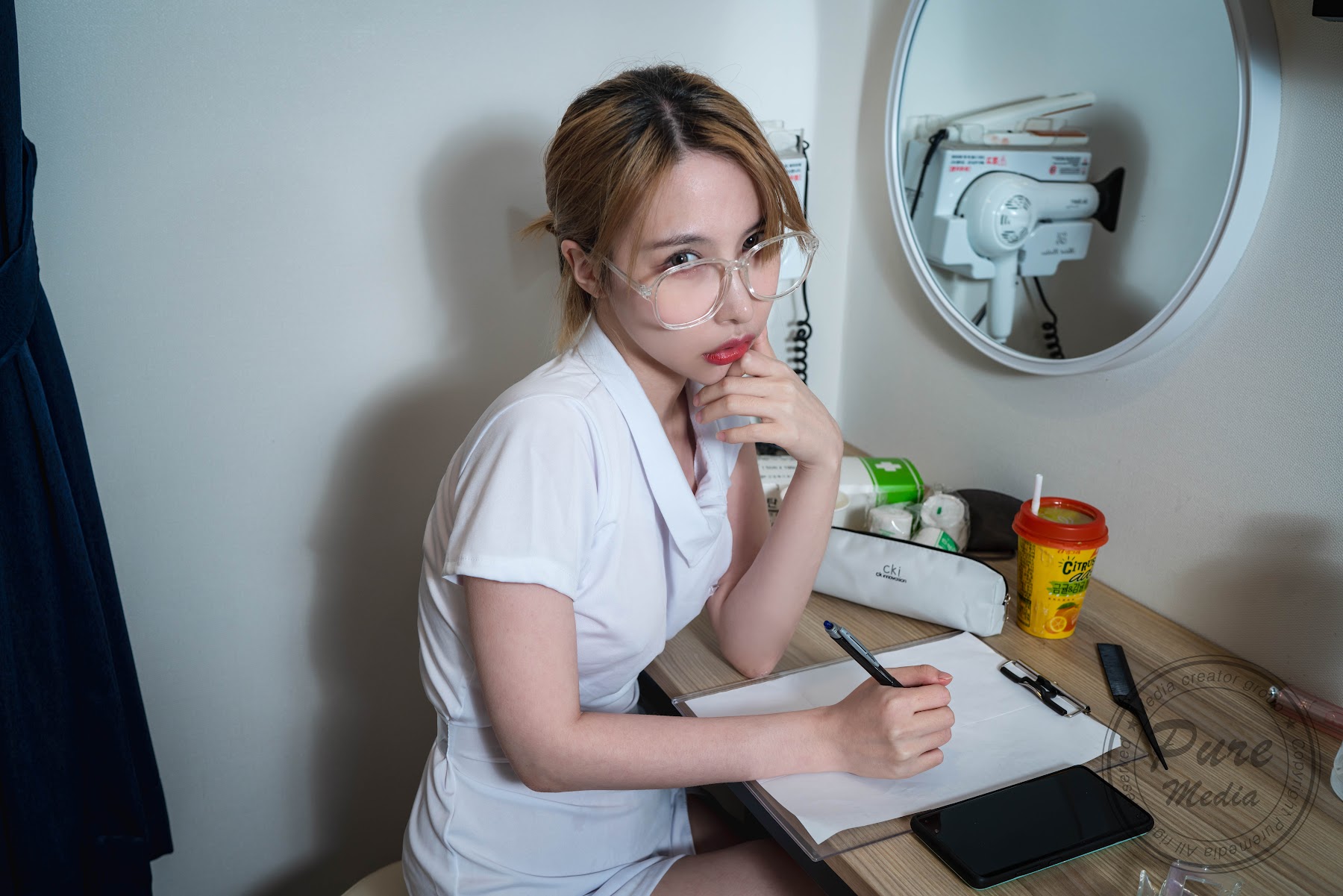 Pure Media Vol.206 Uhye (이유혜) Fainted Nurse - P37