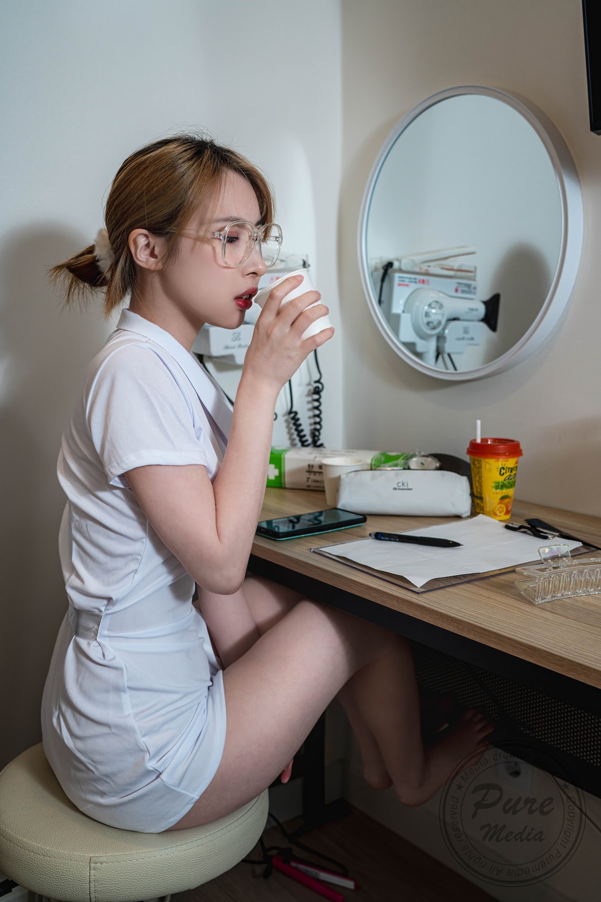 Pure Media Vol.206 Uhye (이유혜) Fainted Nurse - P40