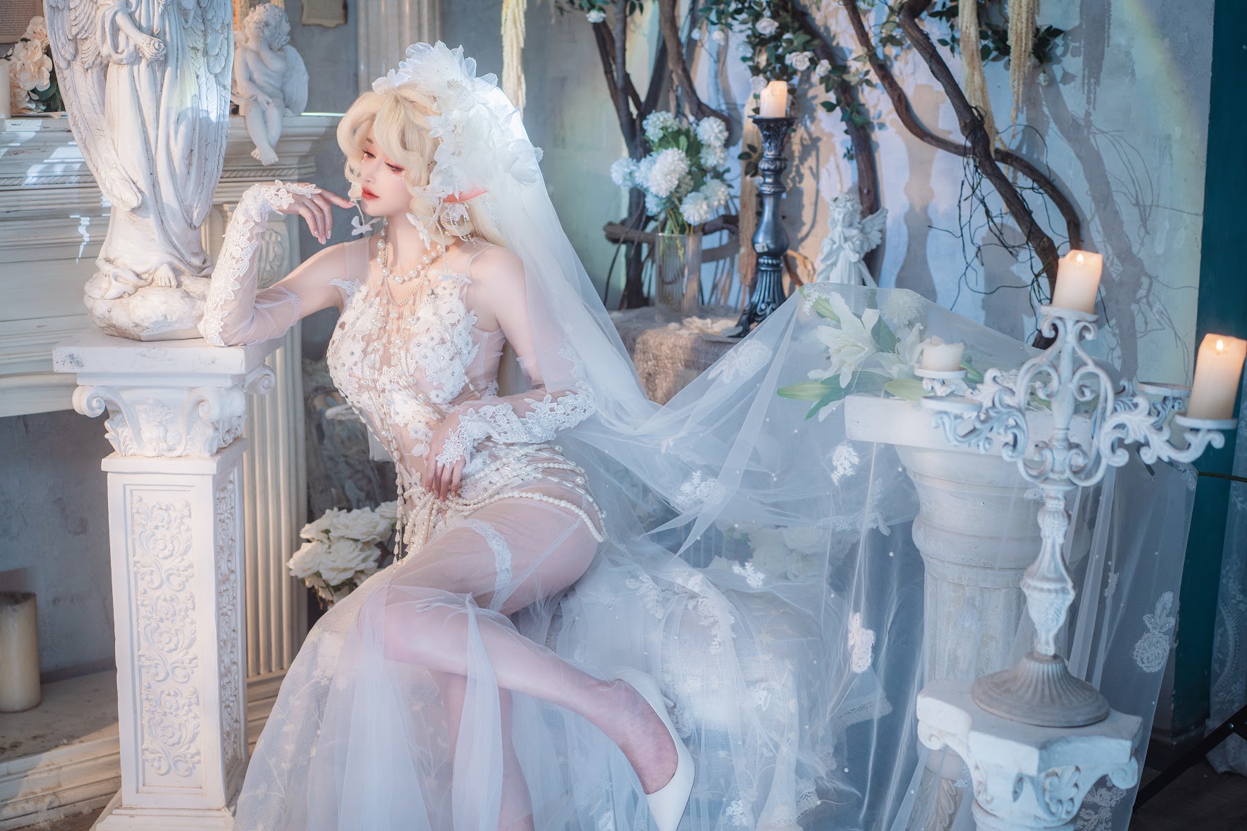 Coser@鹿八岁 – 妖精の花嫁 - P14