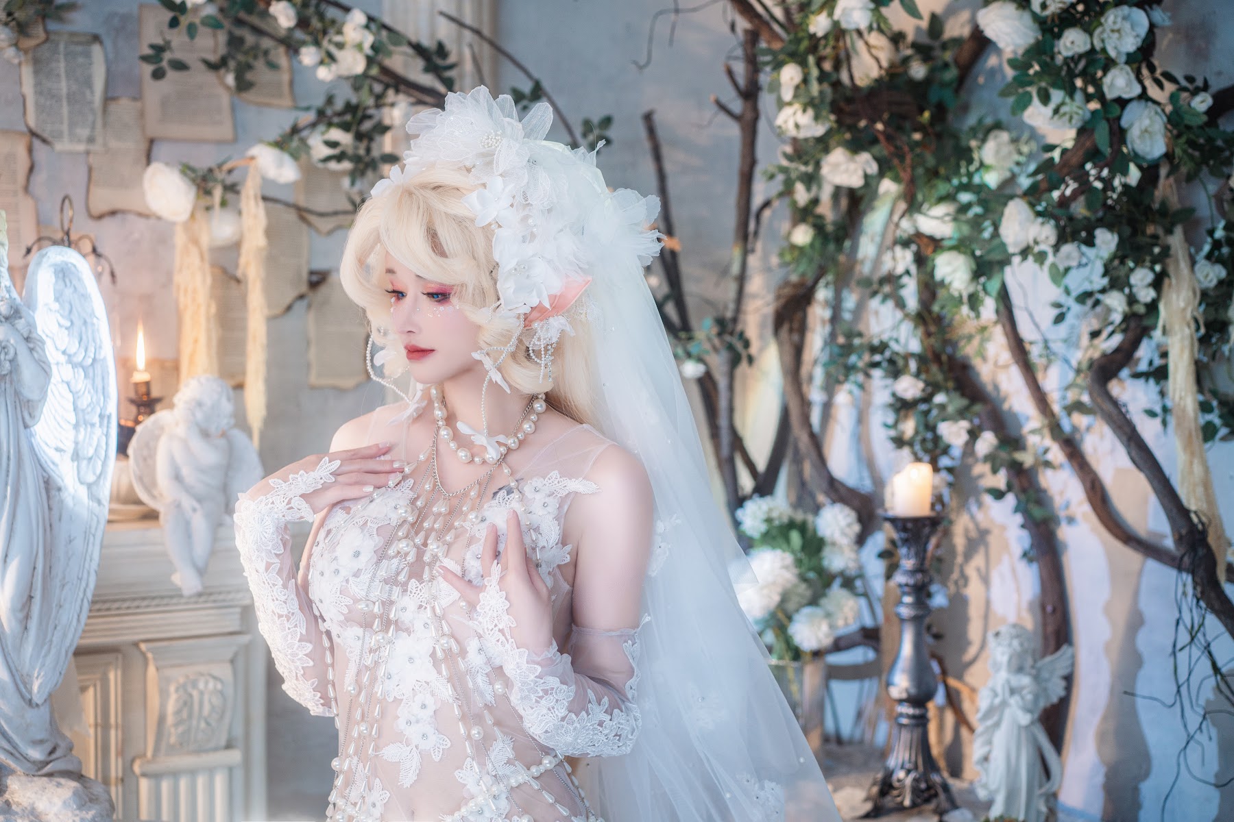 Coser@鹿八岁 – 妖精の花嫁 - P8