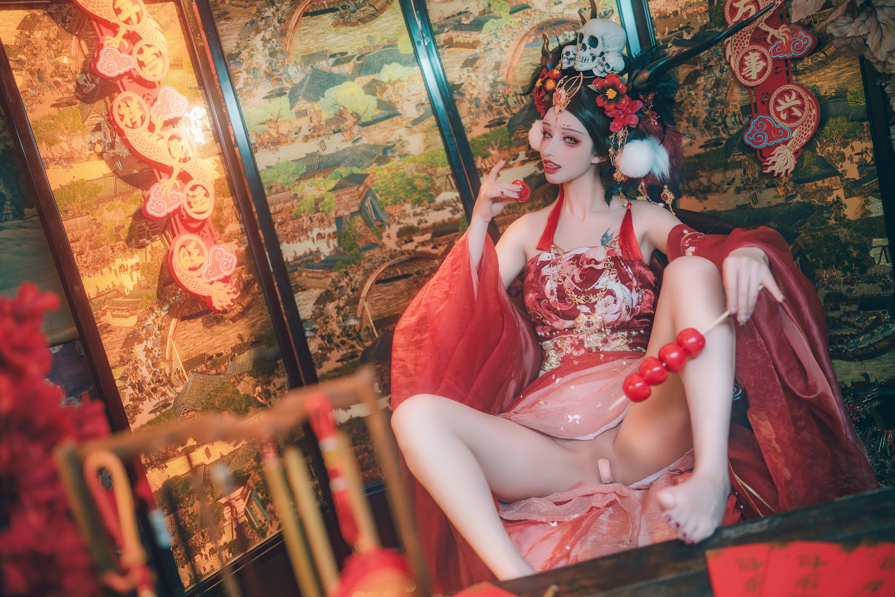 Coser@鹿八岁 – 闯进我家的凶凶年兽 - P12