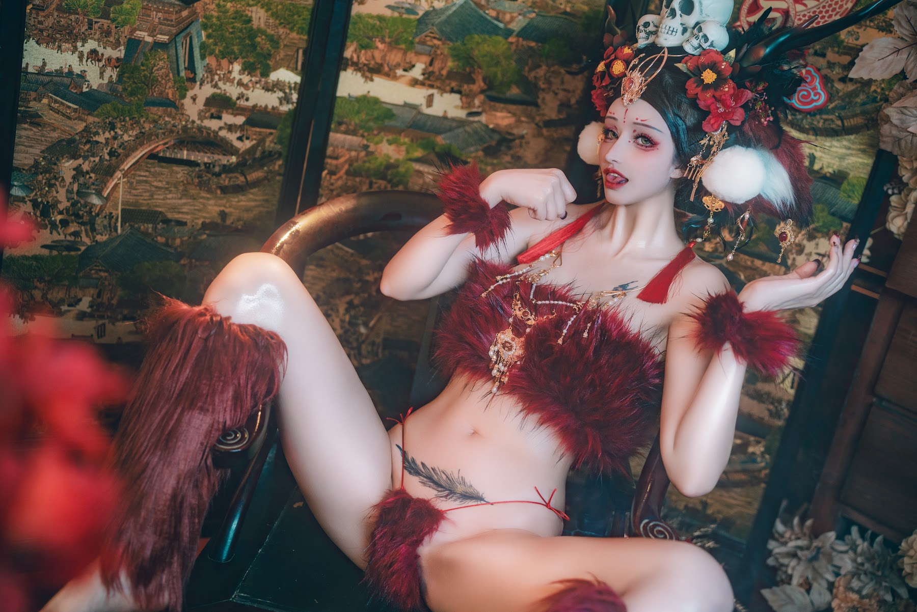 Coser@鹿八岁 – 闯进我家的凶凶年兽 - P16