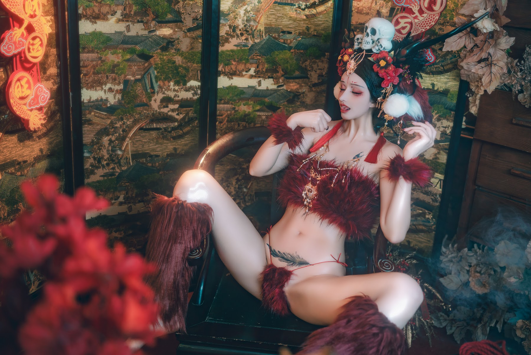 Coser@鹿八岁 – 闯进我家的凶凶年兽 - P17