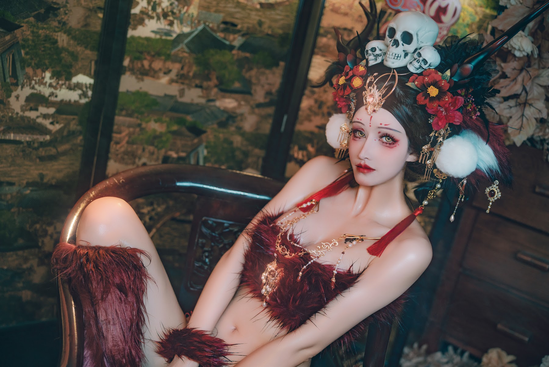 Coser@鹿八岁 – 闯进我家的凶凶年兽 - P46