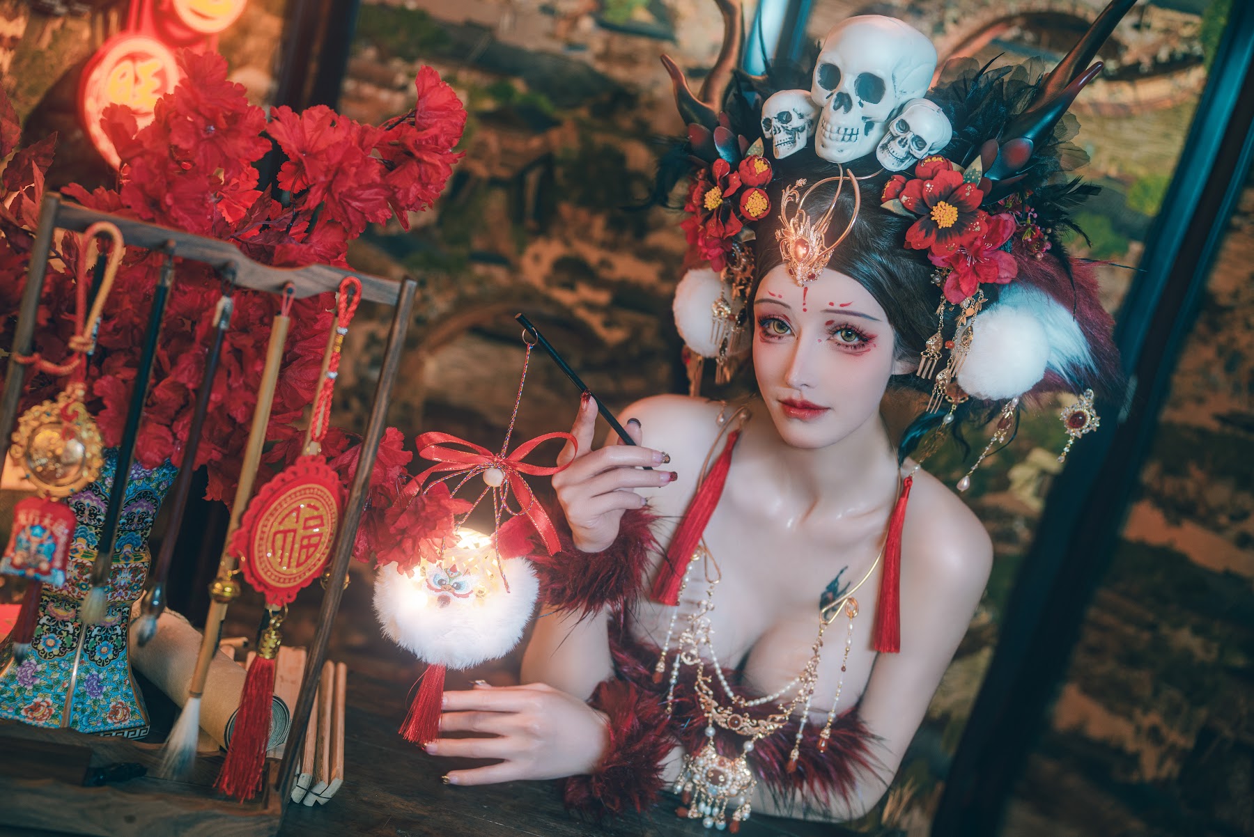 Coser@鹿八岁 – 闯进我家的凶凶年兽 - P58