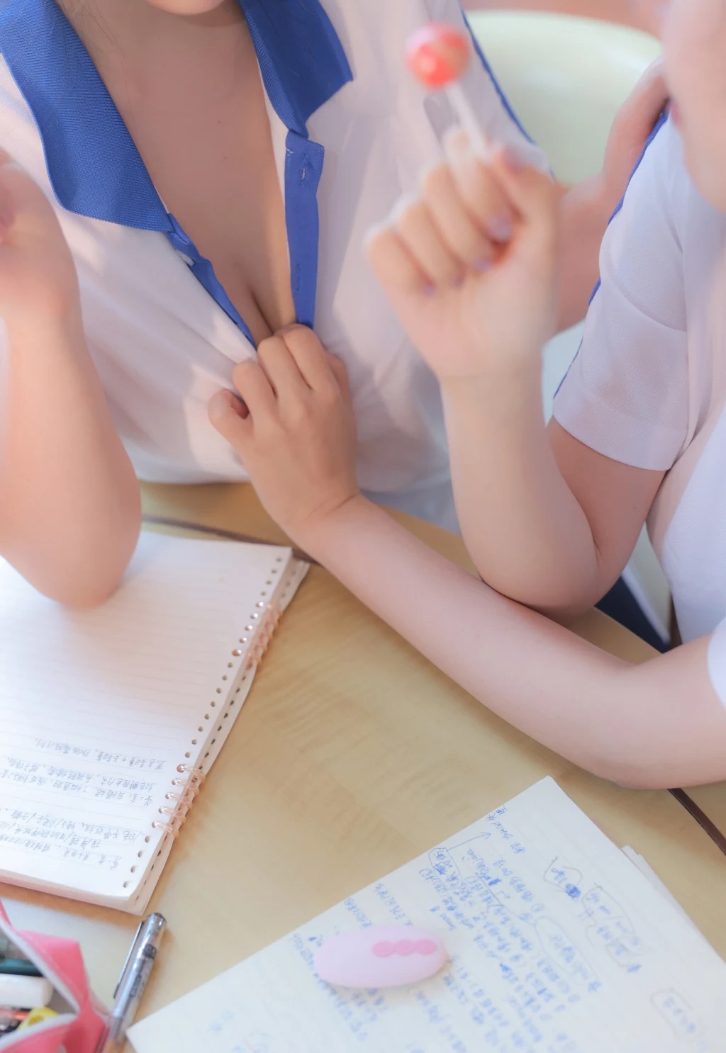 [内购无水印] 蛋蛋宝 & 袁圆: 双人JK学生装 (79 photos) - P3