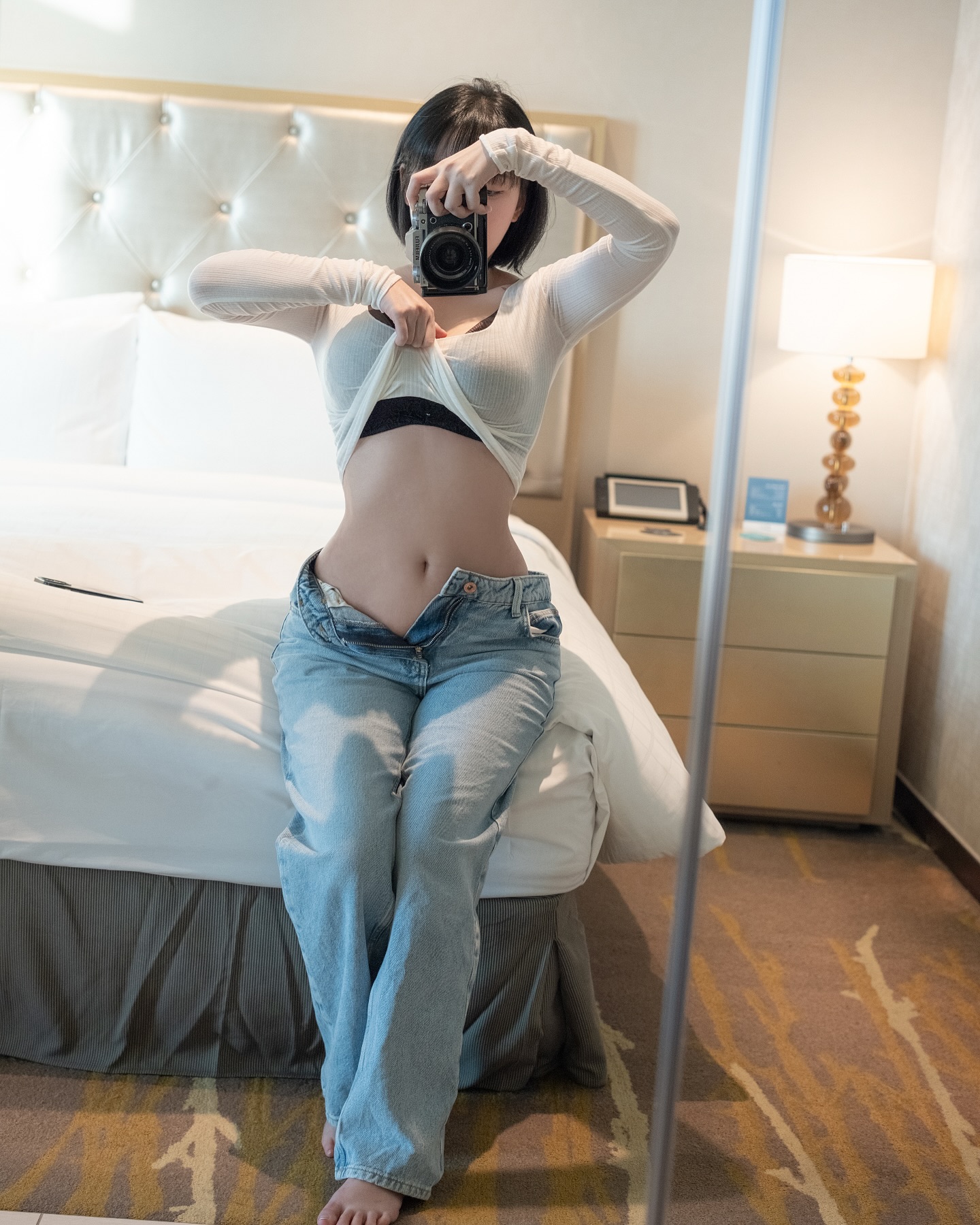 Kang In-kyung (강인경) – White T-Shirt and Jeans Concept - P15