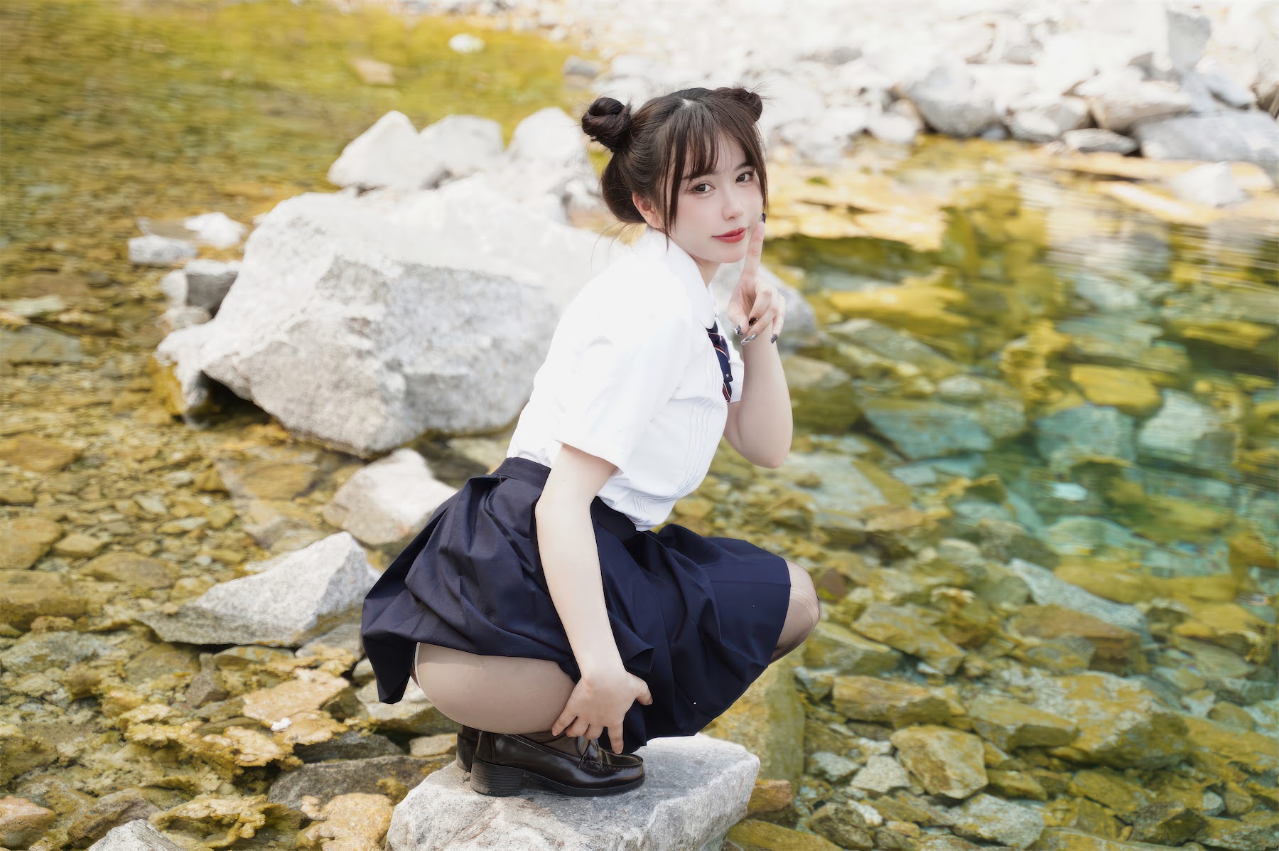 Coser@Tina很妖孽呀 – 小溪体操服死库水JK - P50