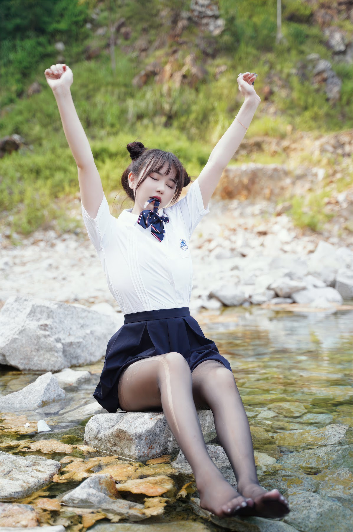 Coser@Tina很妖孽呀 – 小溪体操服死库水JK - P52