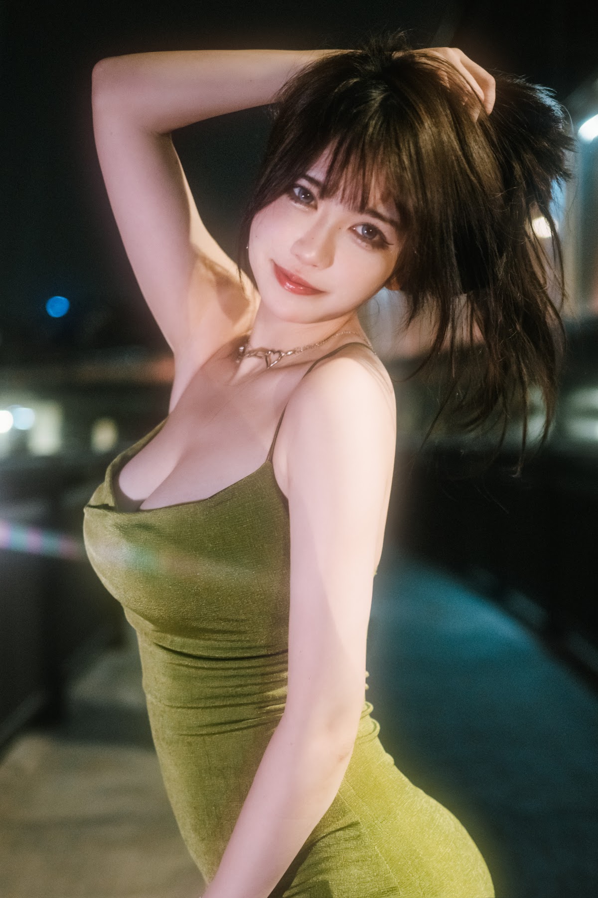 Coser@Tina很妖孽呀 – 绿色连衣裙 - P2