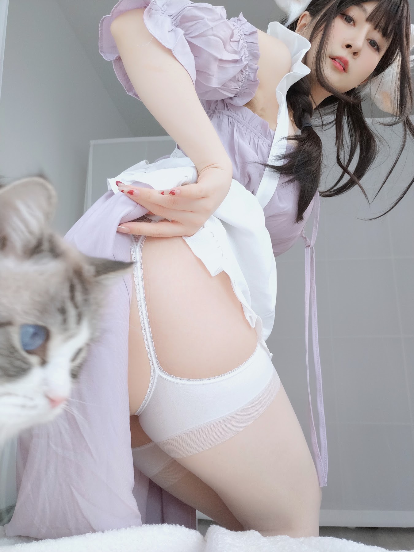 Coser@白银81 – 白丝兔耳女仆 - P10