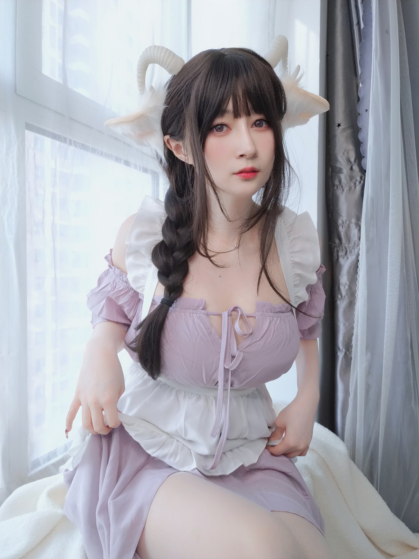 Coser@白银81 – 白丝兔耳女仆 - P118