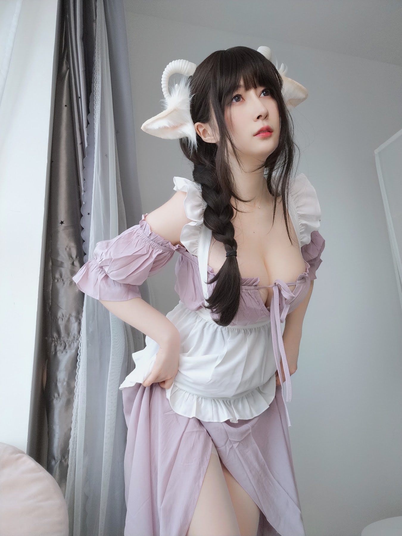 Coser@白银81 – 白丝兔耳女仆 - P137