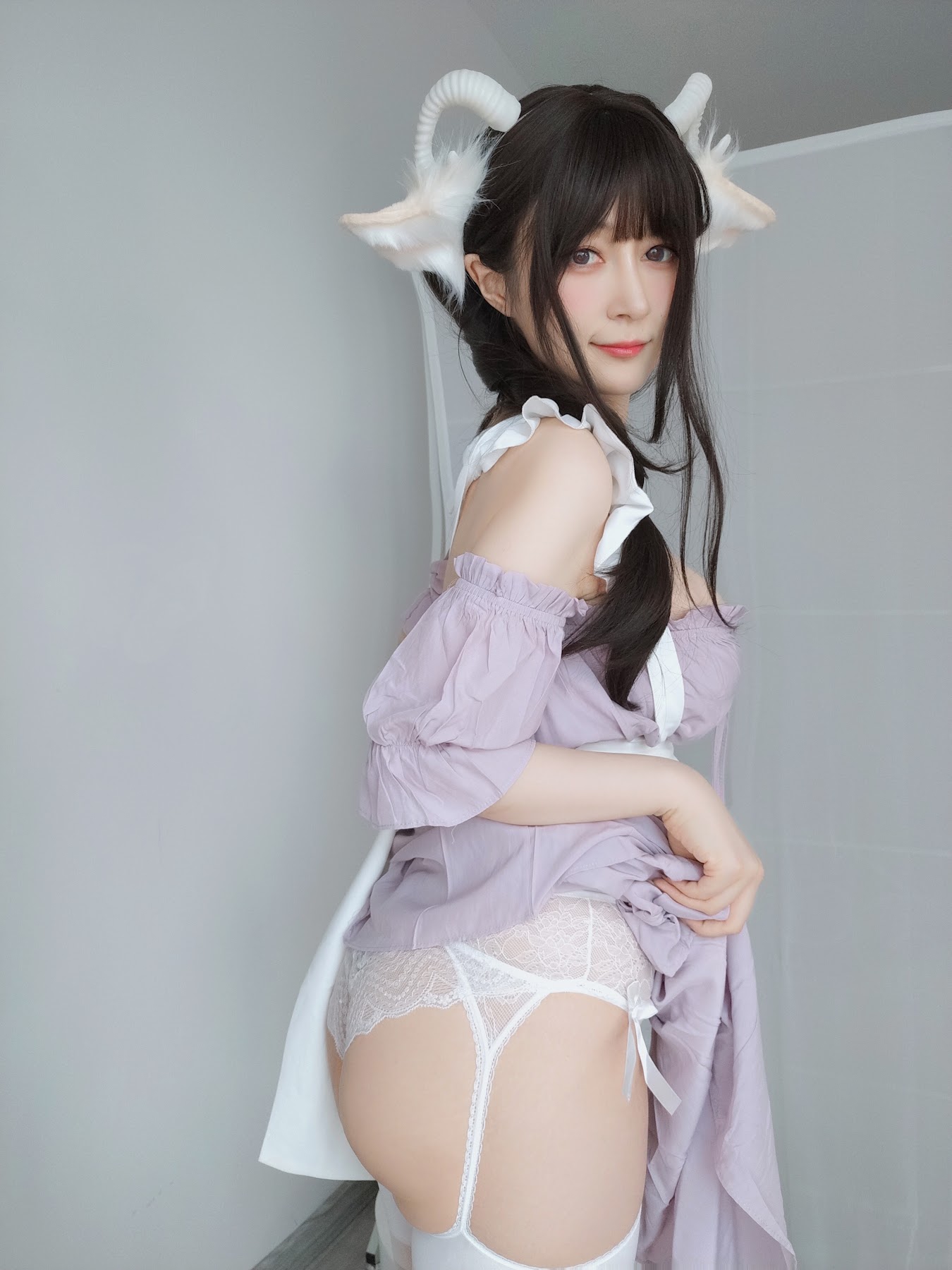 Coser@白银81 – 白丝兔耳女仆 - P154