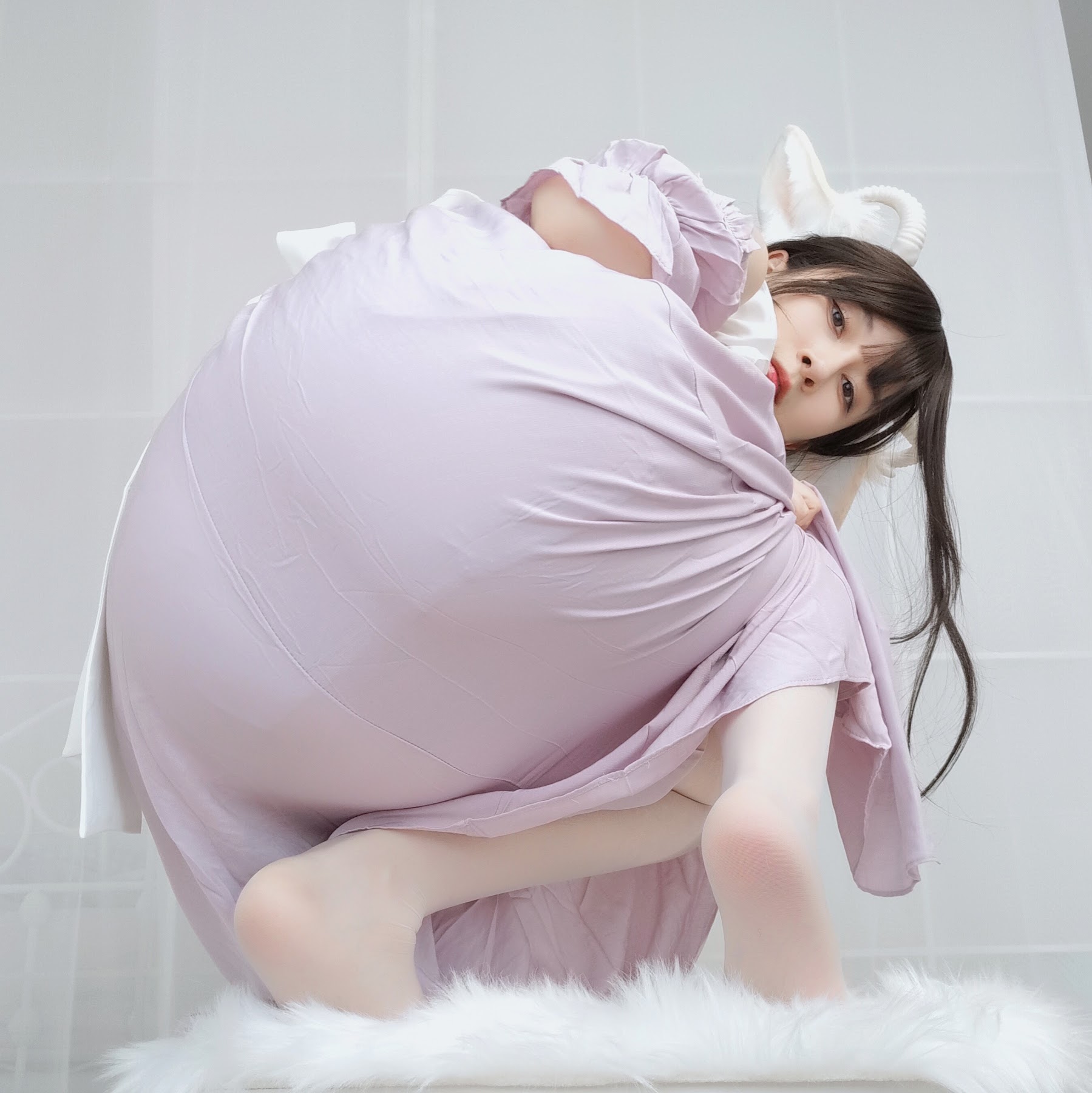 Coser@白银81 – 白丝兔耳女仆 - P34