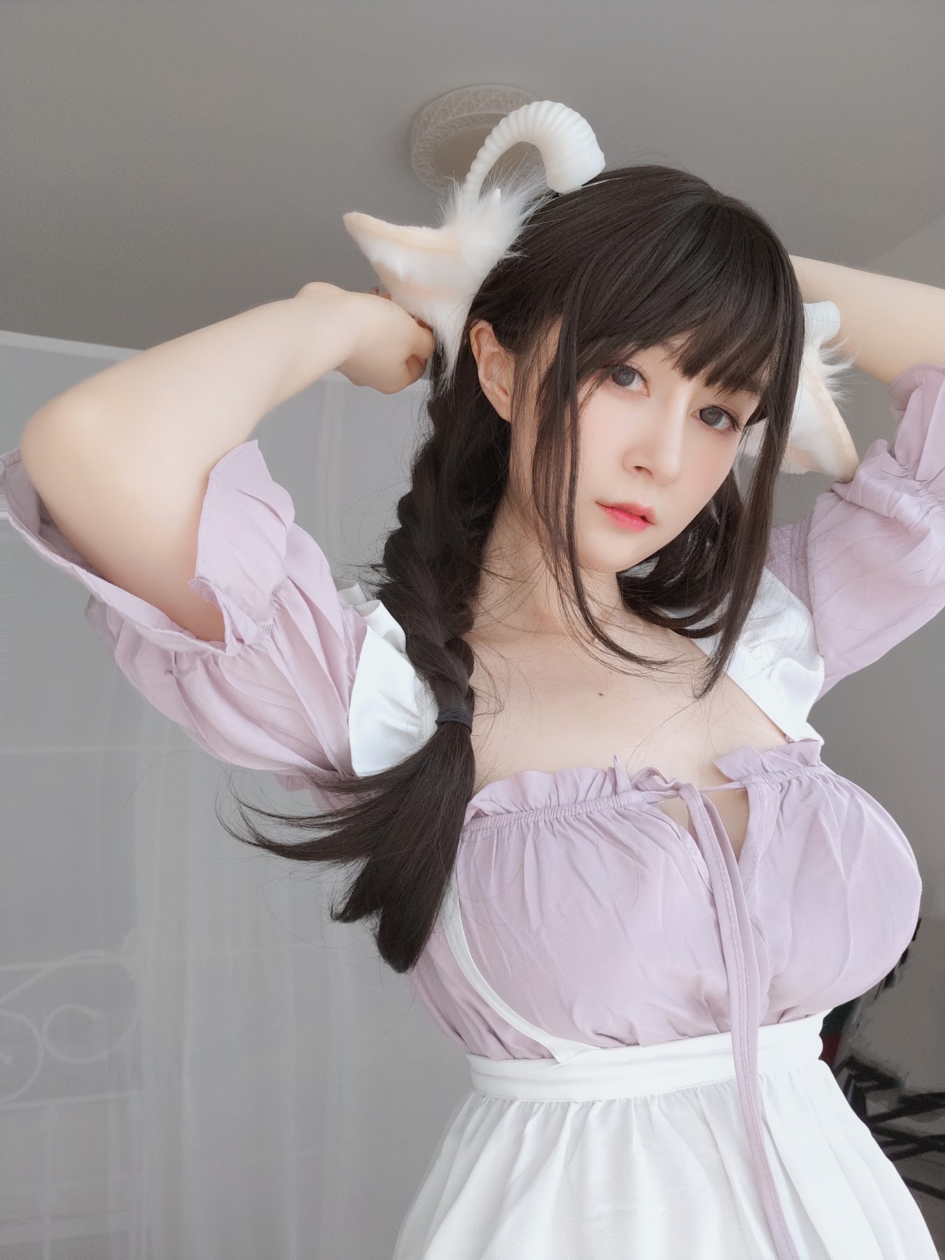 Coser@白银81 – 白丝兔耳女仆 - P88
