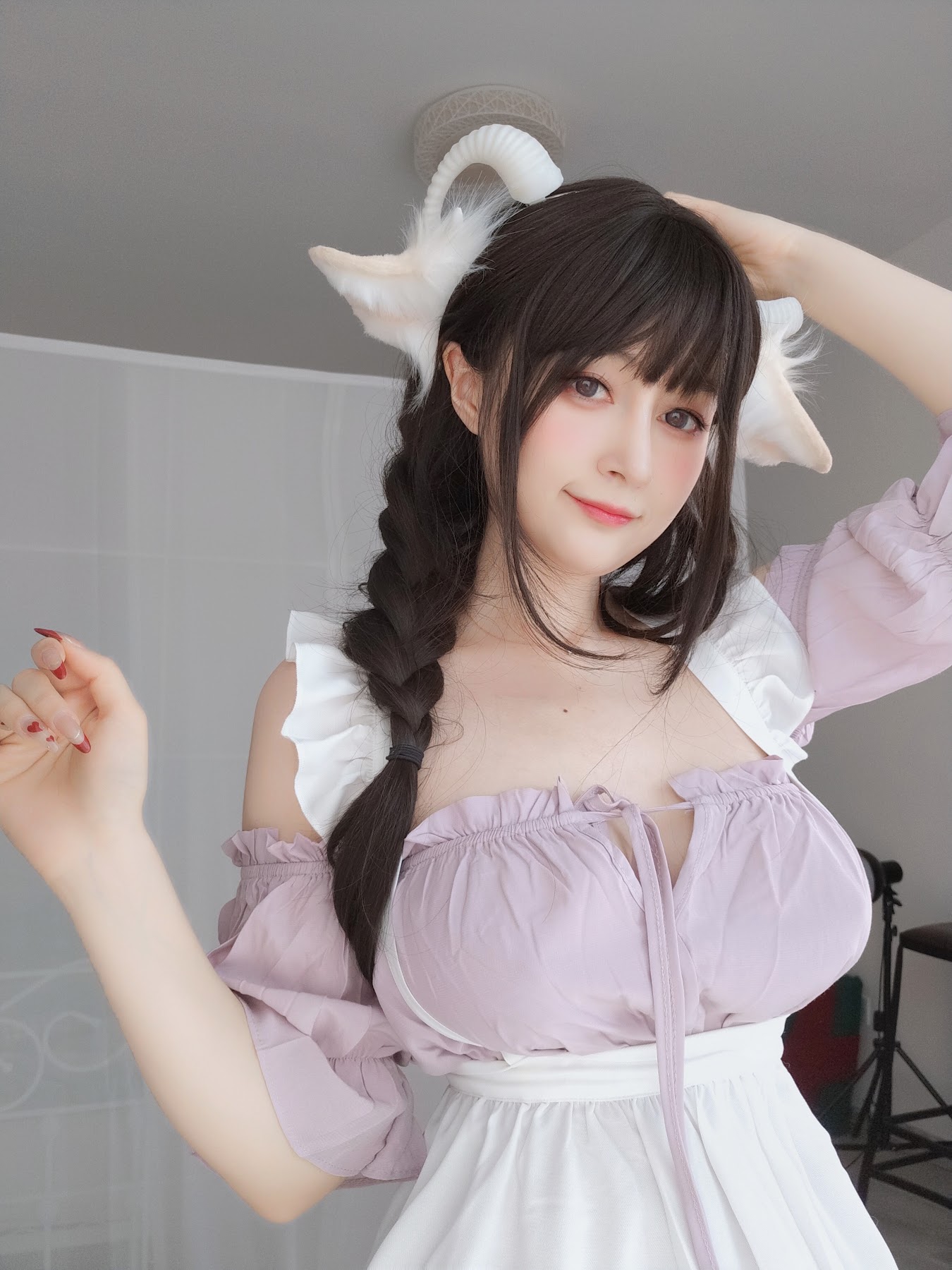 Coser@白银81 – 白丝兔耳女仆 - P89