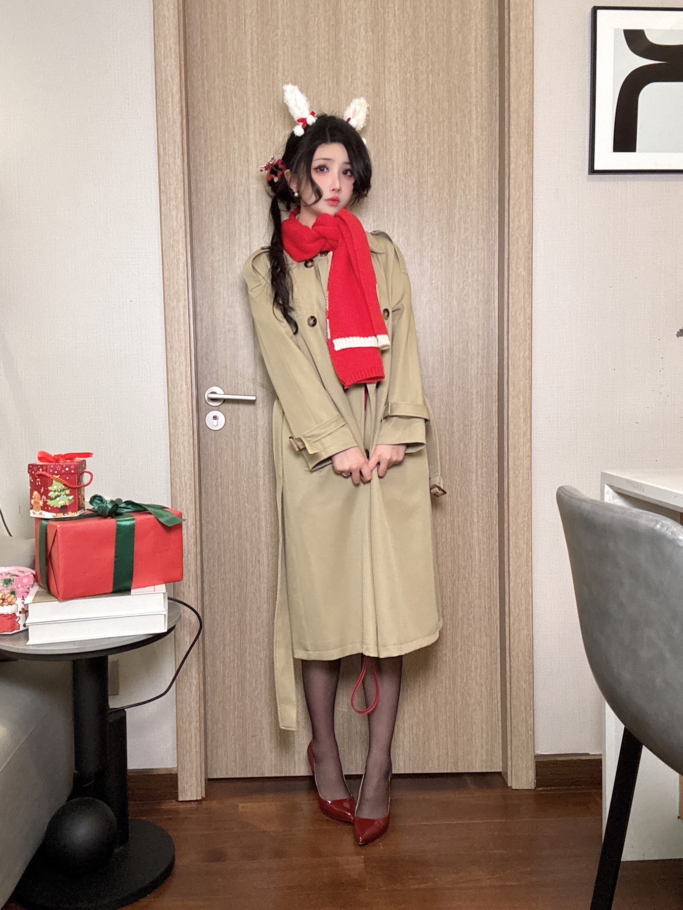 Coser@rioko凉凉子 – 圣诞草莓蛋糕 - P16