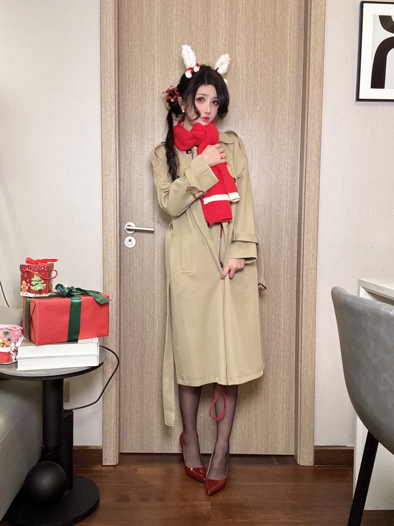 Coser@rioko凉凉子 – 圣诞草莓蛋糕 - P17