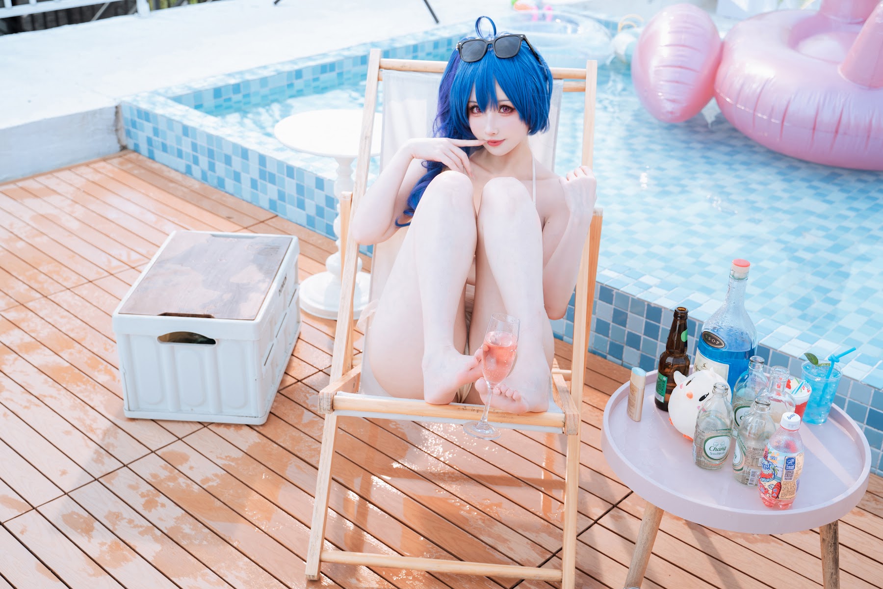 Coser@rioko凉凉子 – 圣路易斯 香槟色比基尼 - P28
