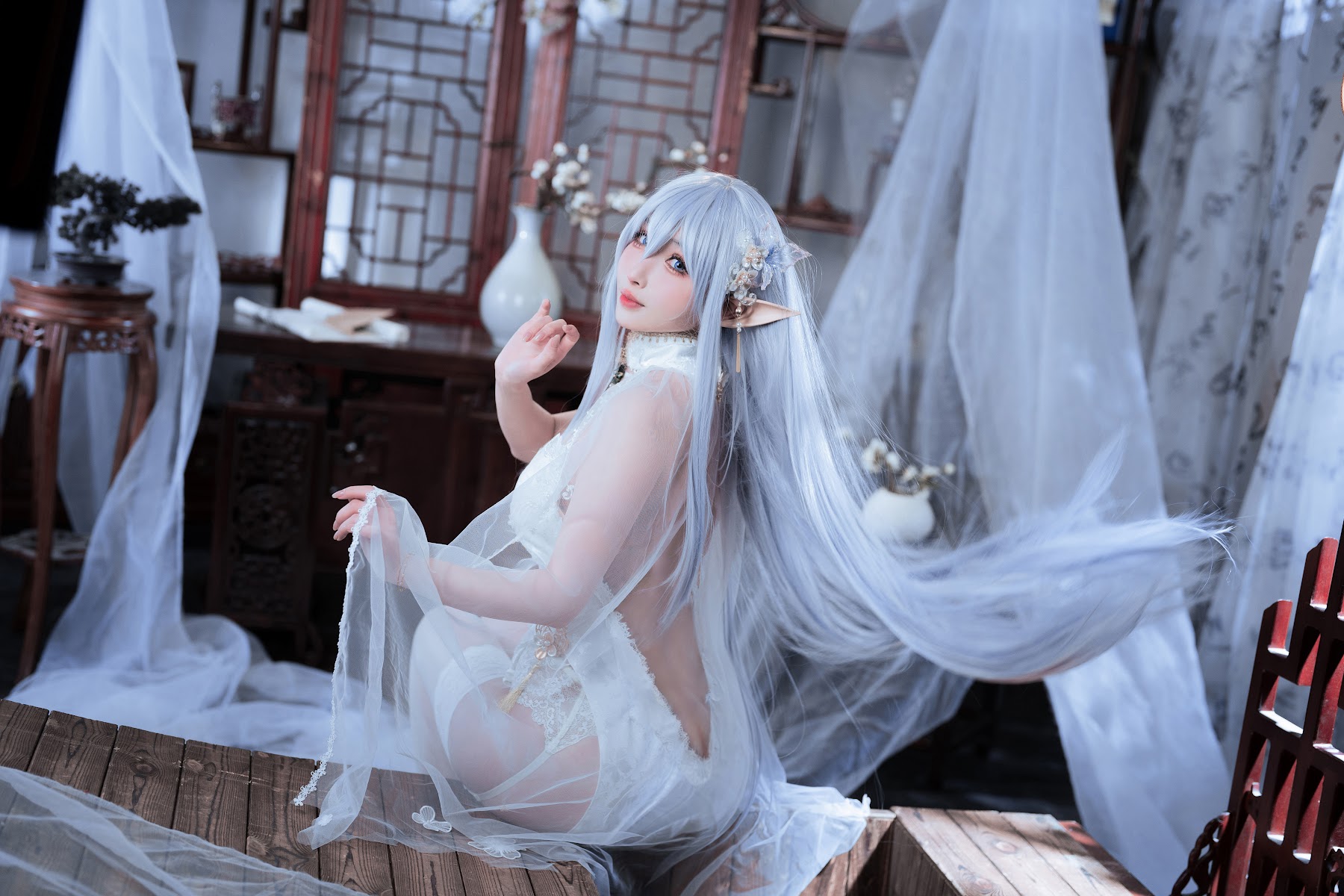 Coser@rioko凉凉子 – 阿尔比恩旗袍 - P1