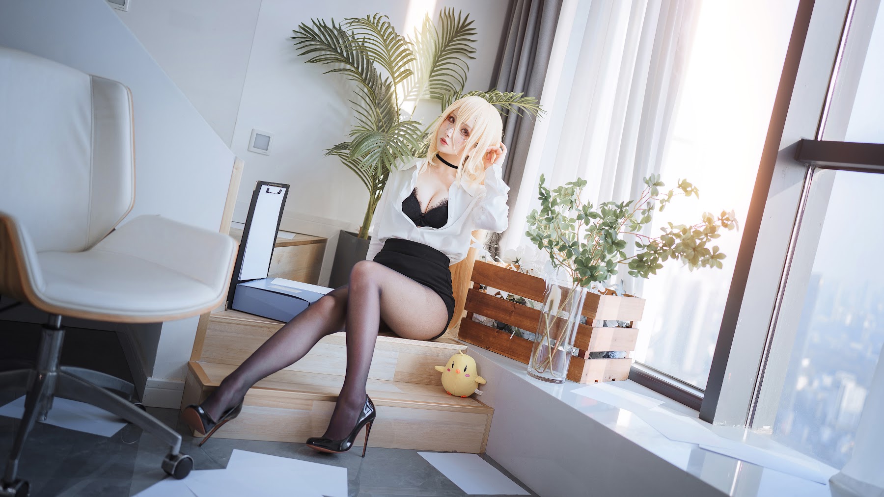 Coser@rioko凉凉子 Vol.113 碧蓝航线 冤仇 办公室的意外 - P12